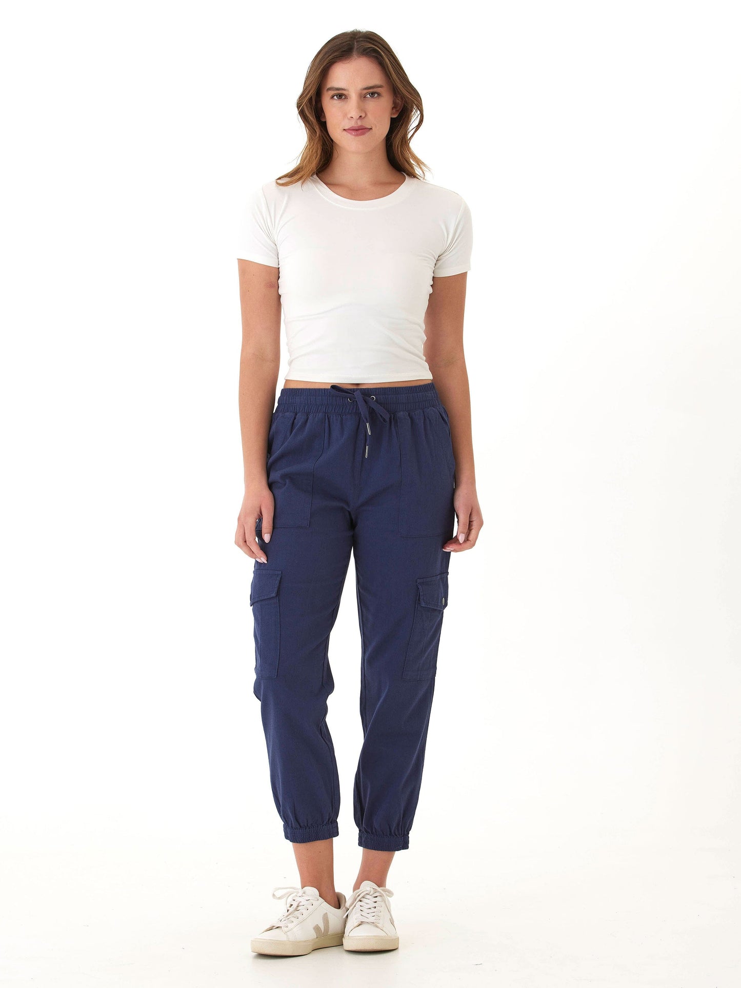 Delilah Stretch Twill Cargo Jogger 27"