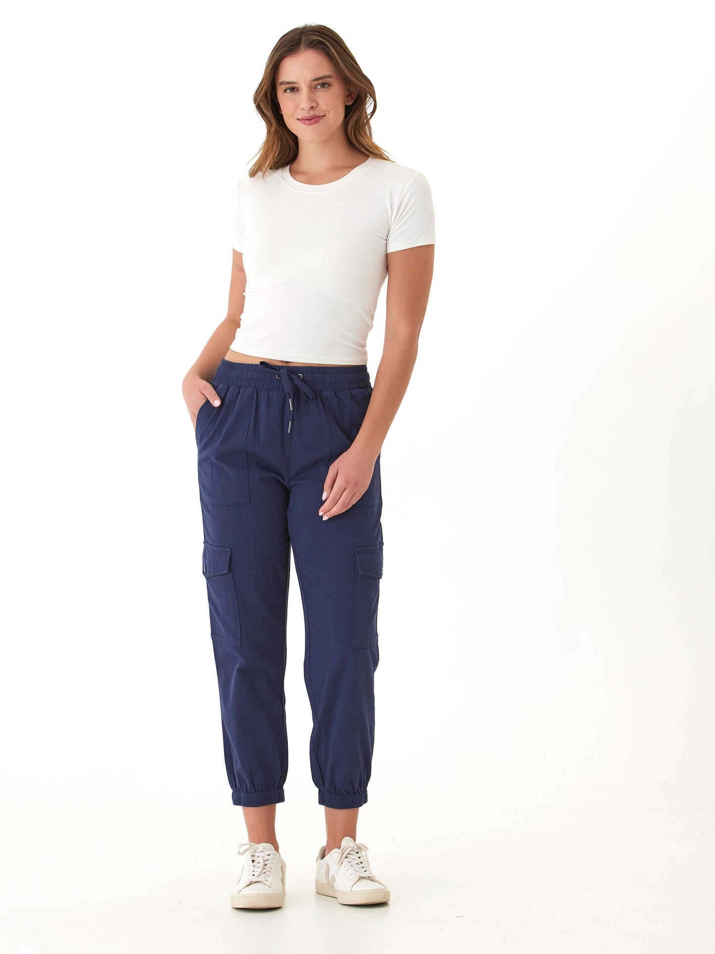 Delilah Stretch Twill Cargo Jogger 27"