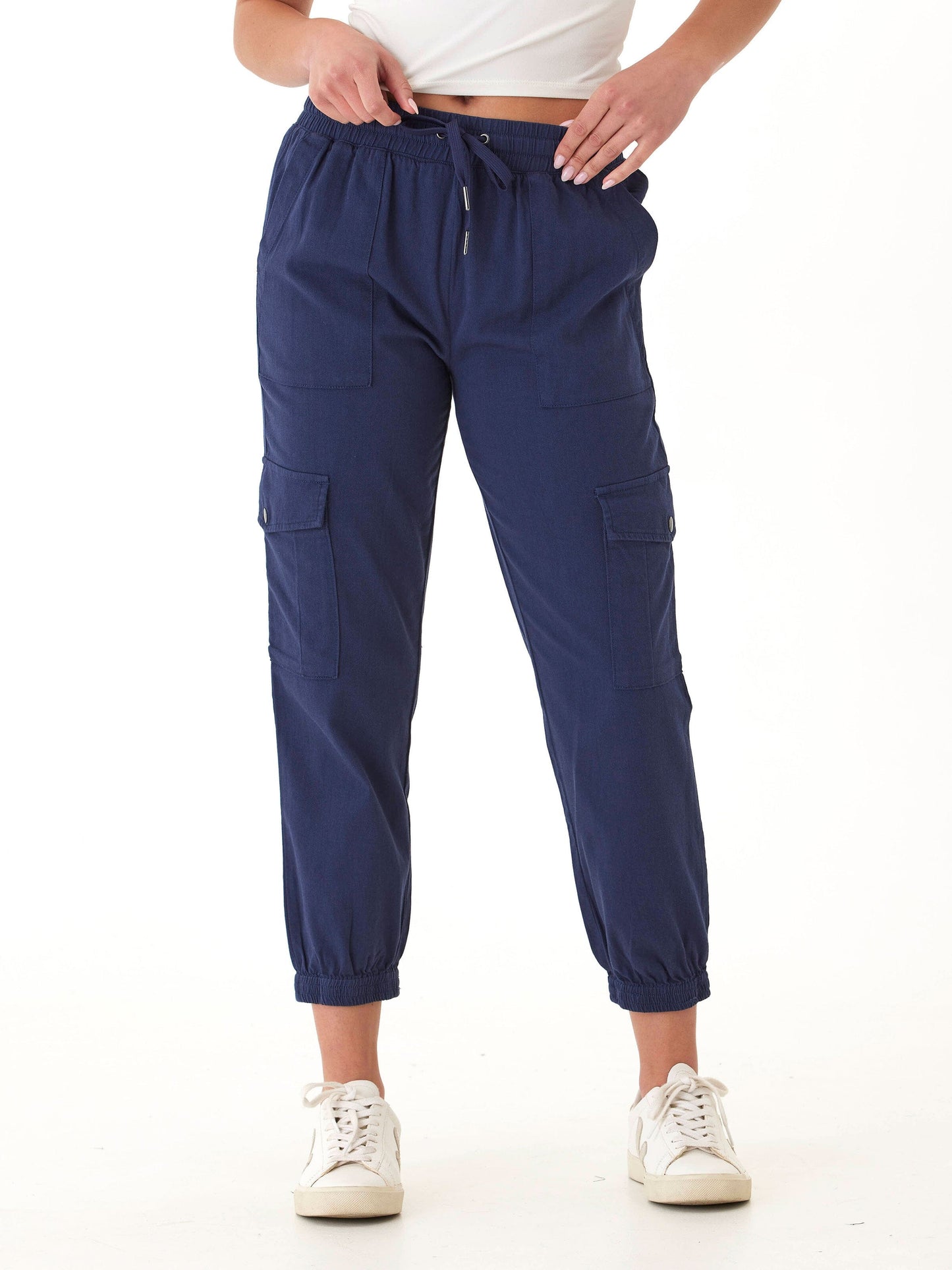 Delilah Stretch Twill Cargo Jogger 27"