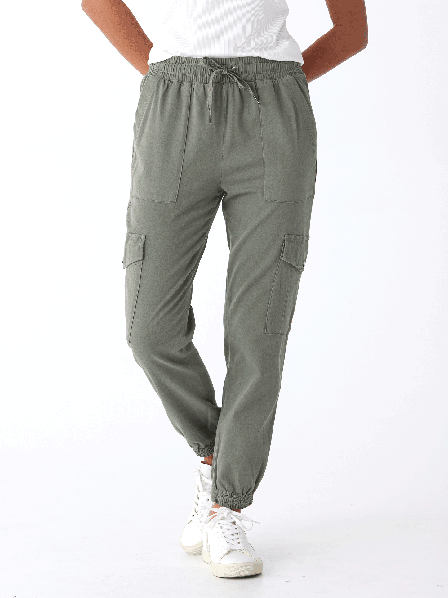 Delilah Stretch Twill Cargo Jogger 27"