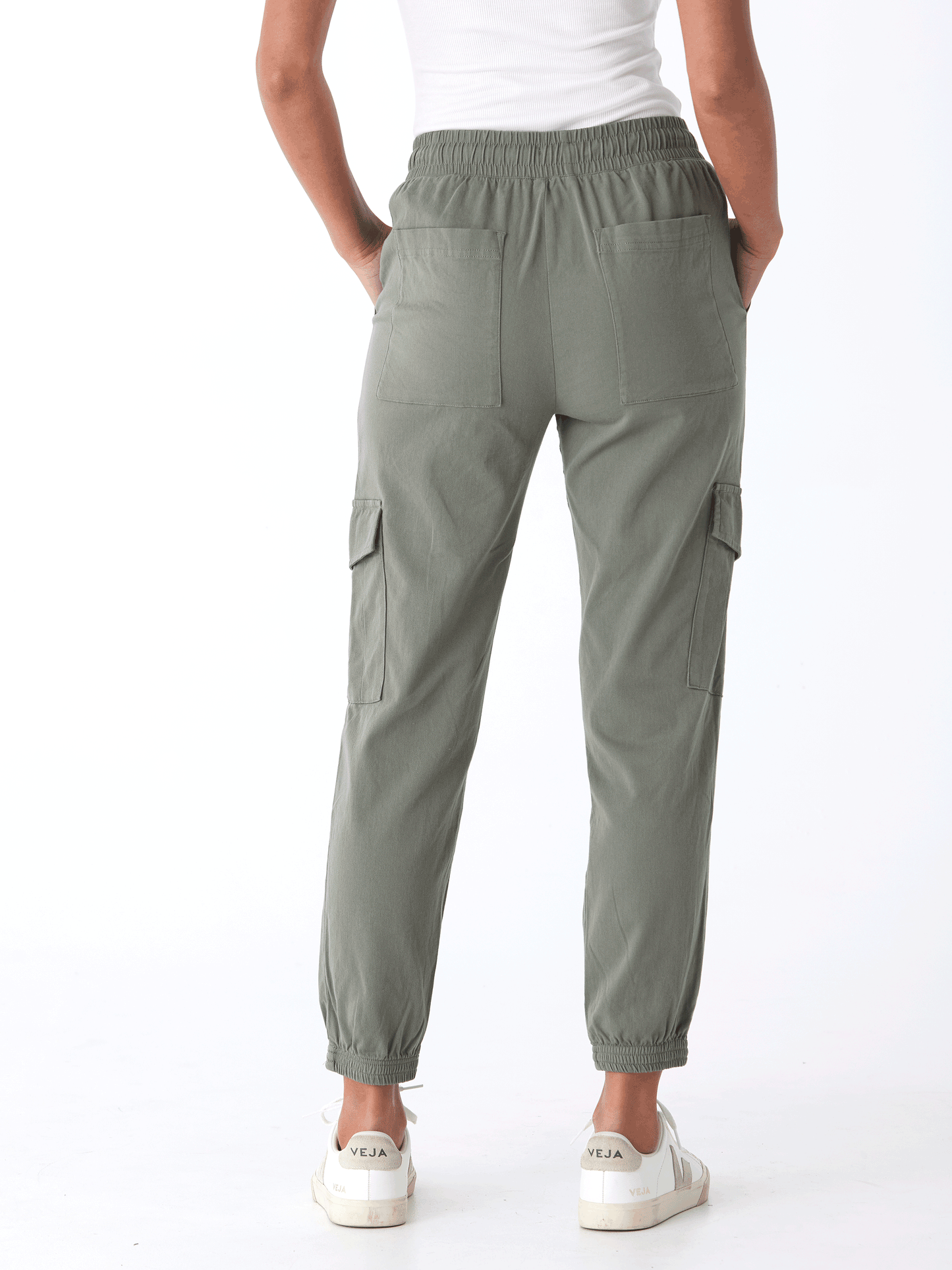 Delilah Stretch Twill Cargo Jogger 27"