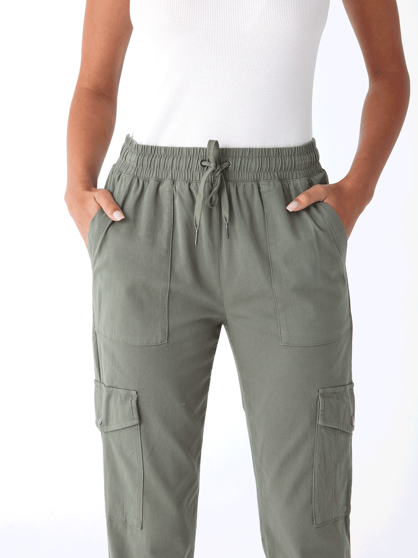 Delilah Stretch Twill Cargo Jogger 27"