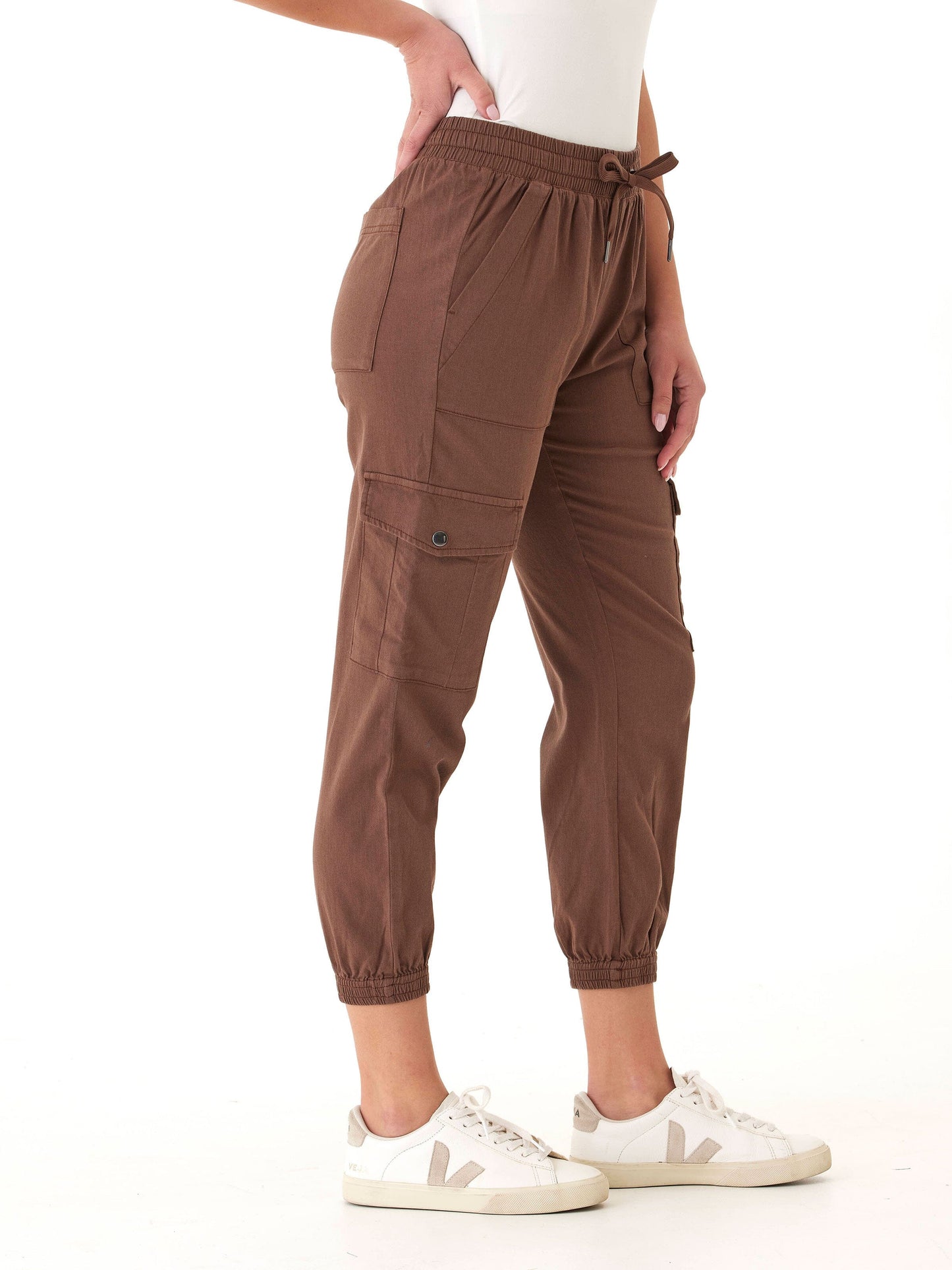 Delilah Stretch Twill Cargo Jogger 27"