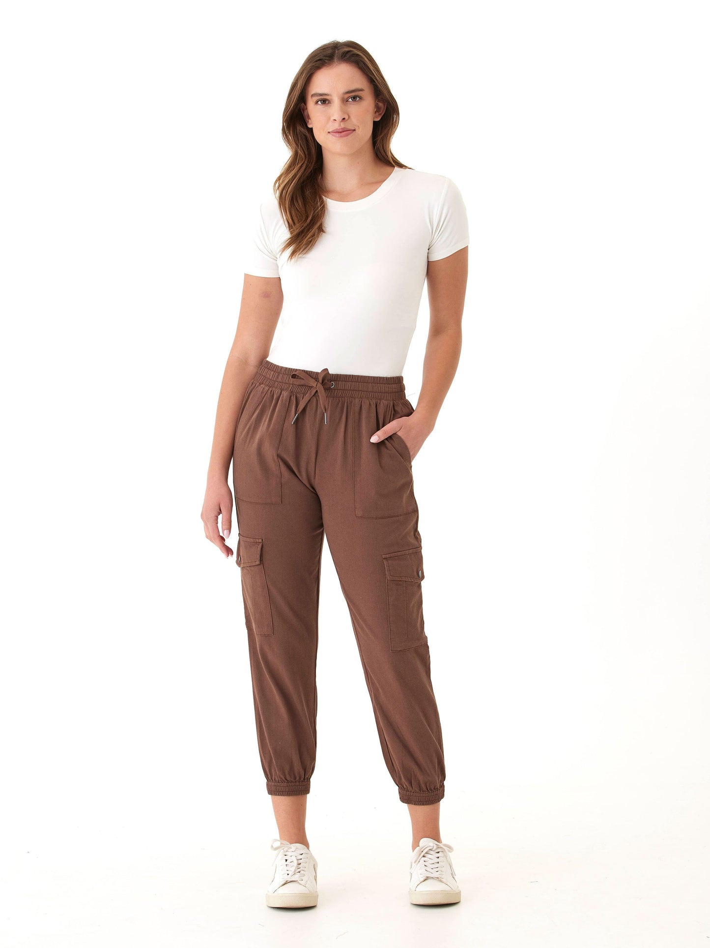 Delilah Stretch Twill Cargo Jogger 27"