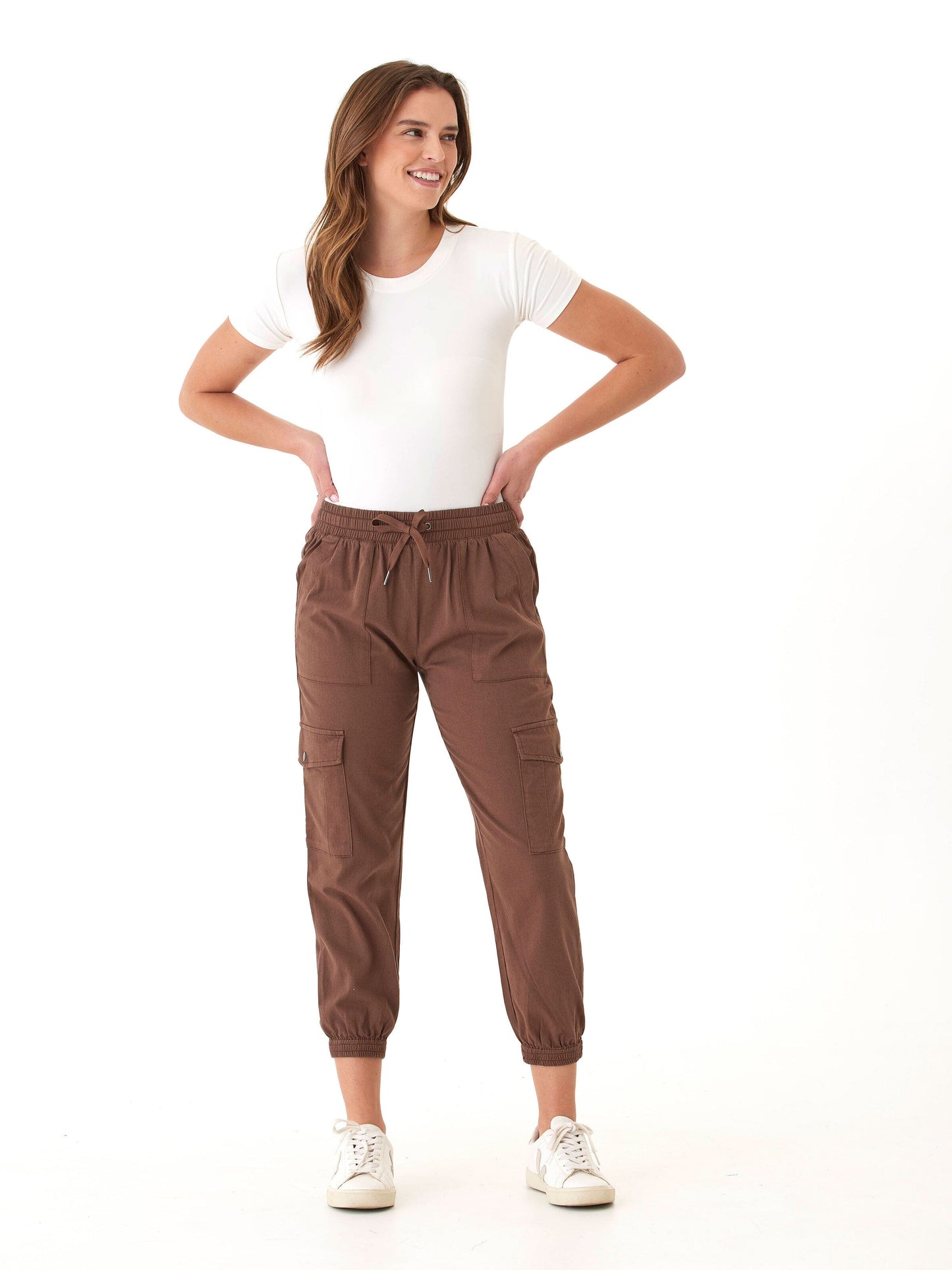 Delilah Stretch Twill Cargo Jogger 27"