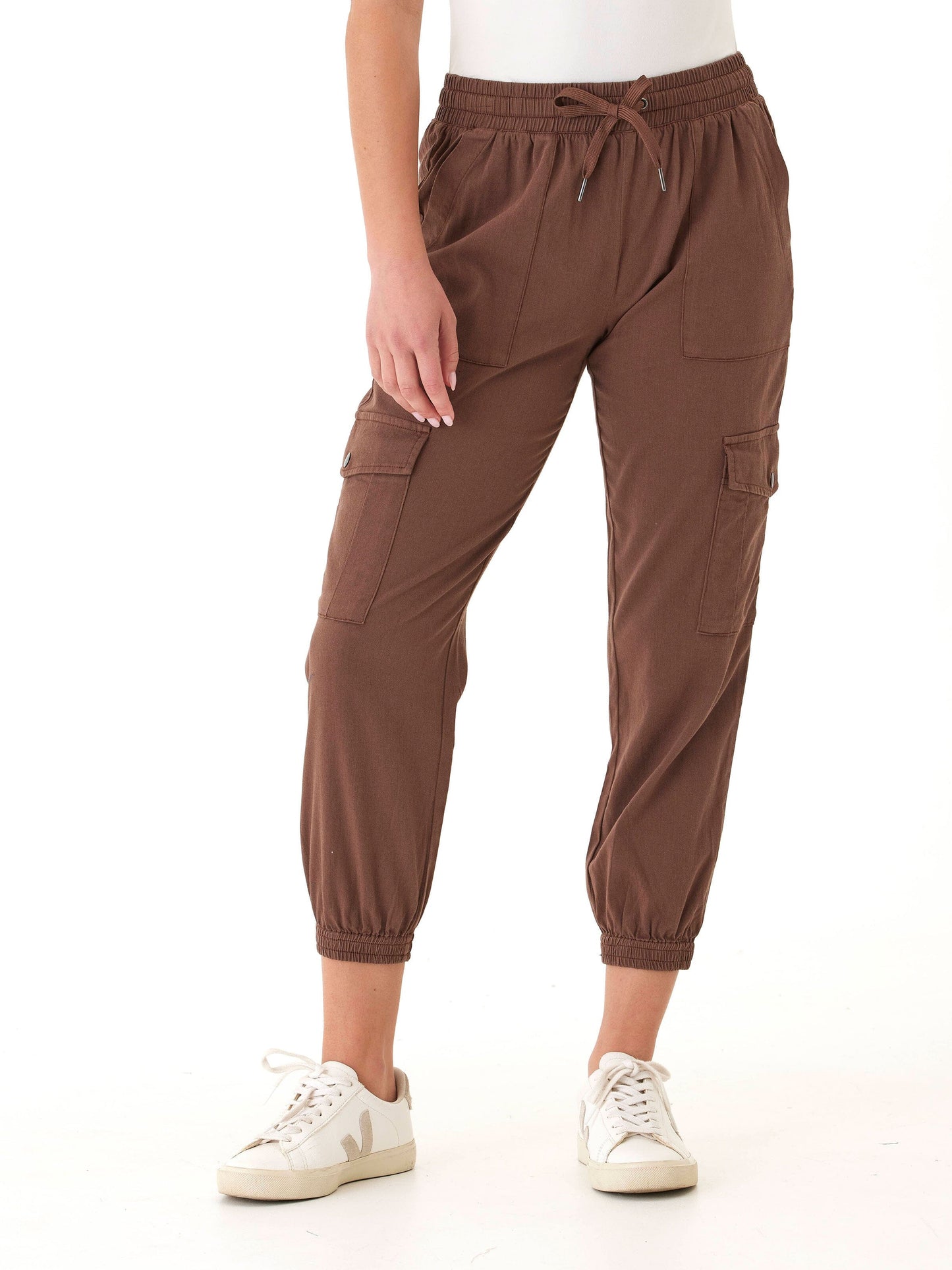 Delilah Stretch Twill Cargo Jogger 27"