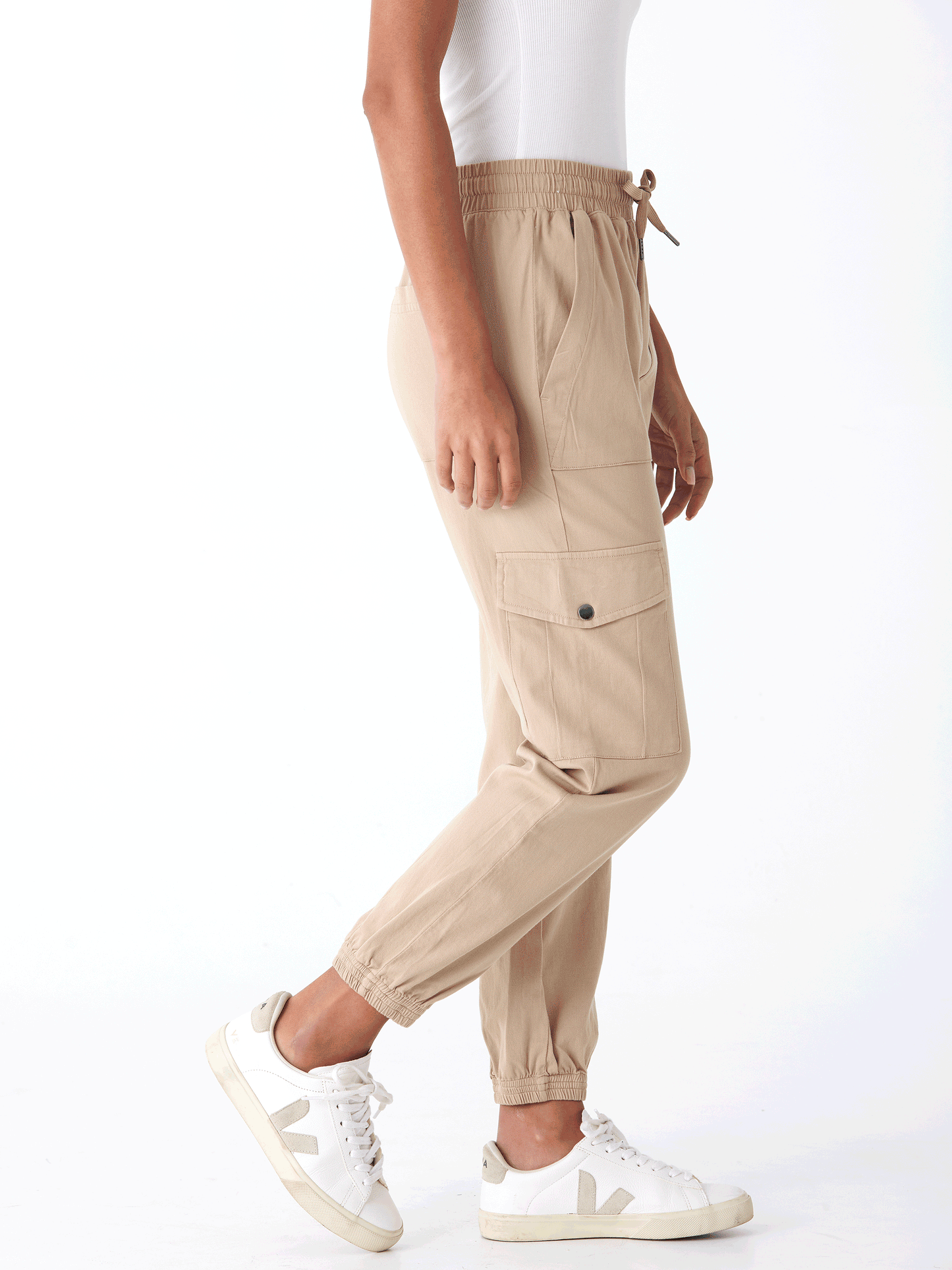 Delilah Stretch Twill Cargo Jogger 27"