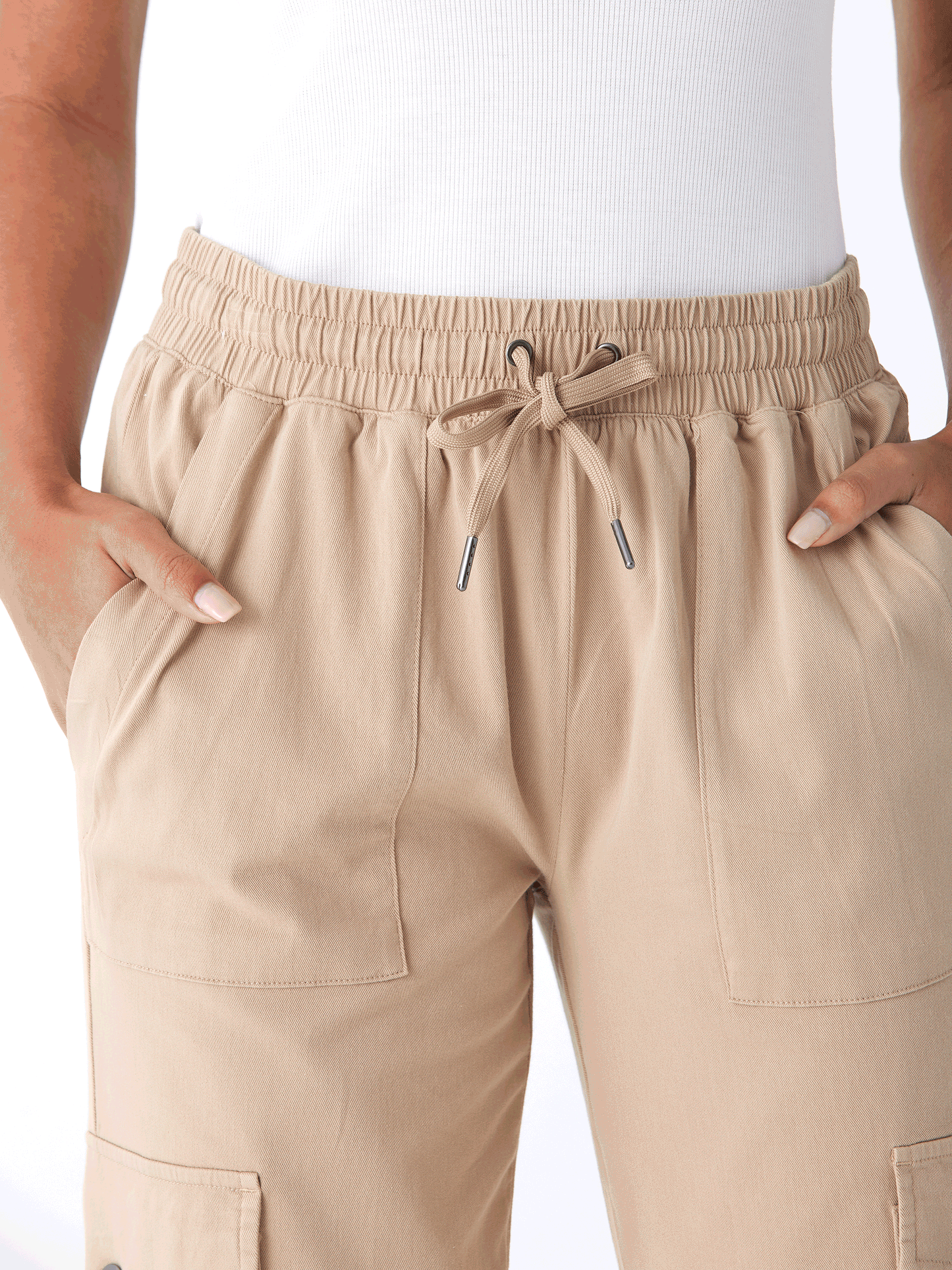 Delilah Stretch Twill Cargo Jogger 27"
