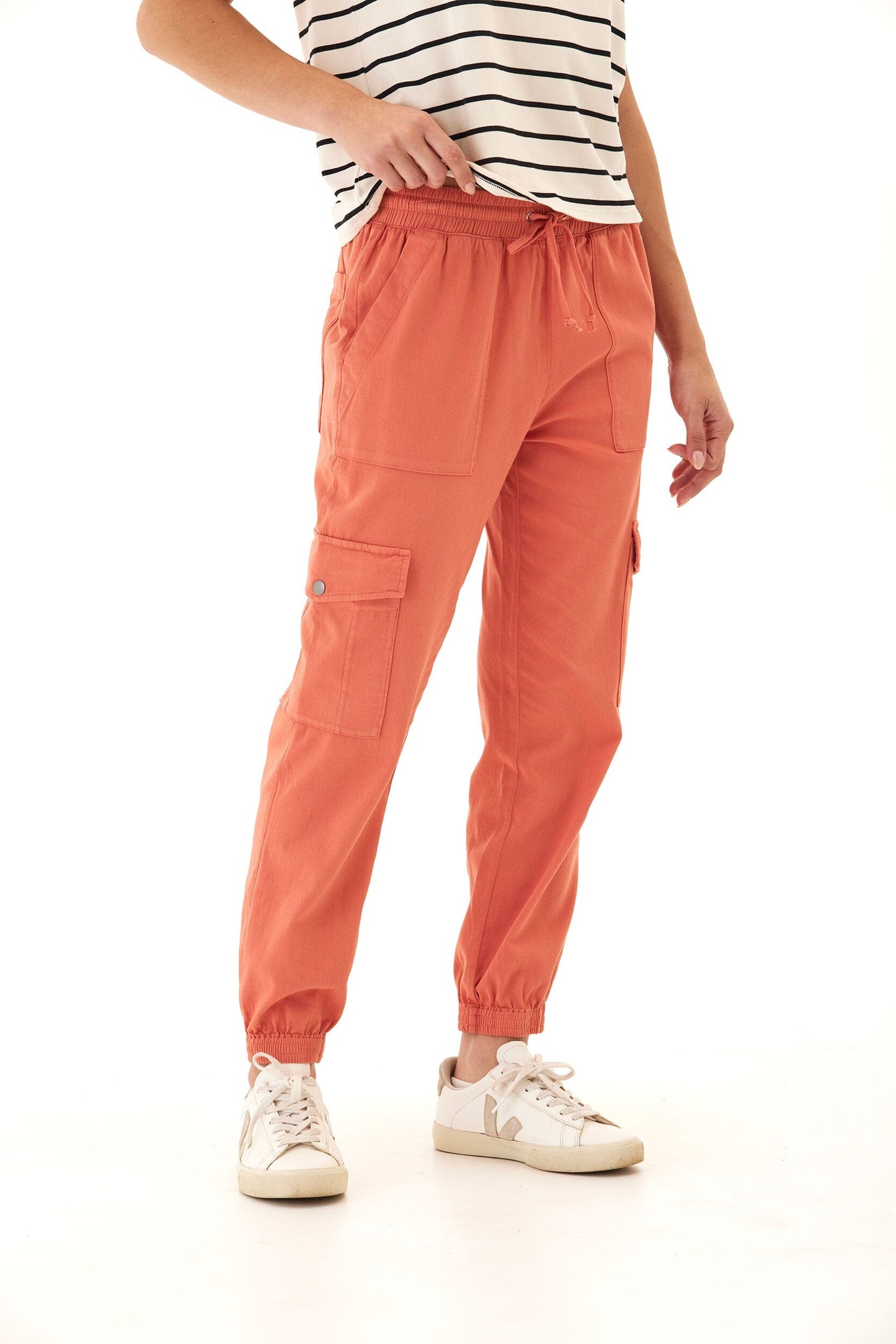 Delilah Stretch Twill Cargo Jogger 27"