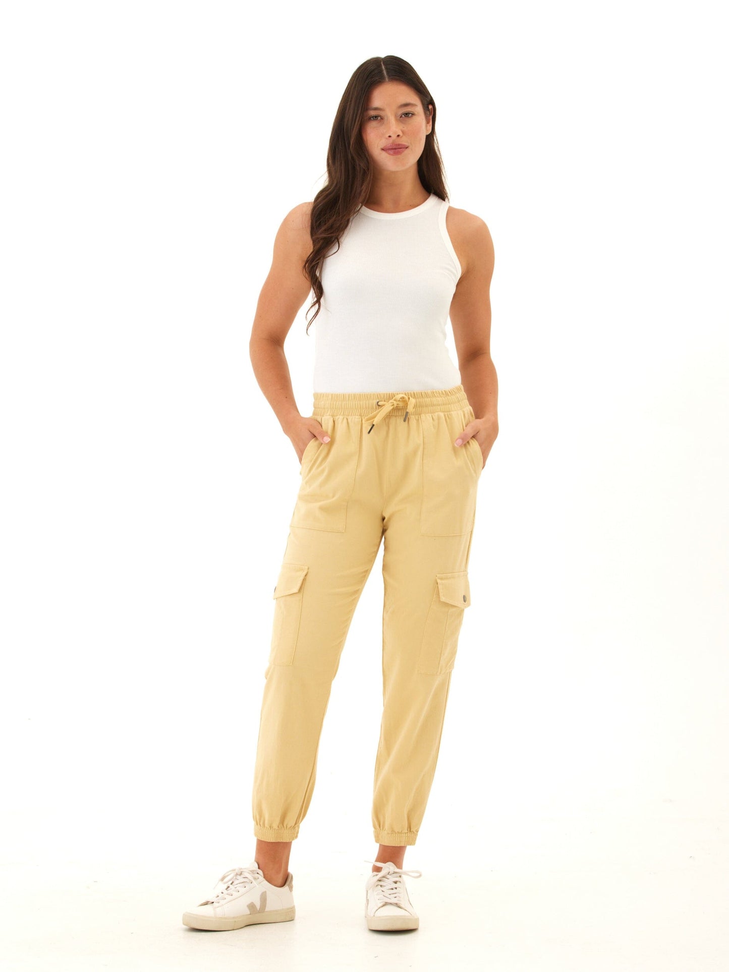 Delilah Stretch Twill Cargo Jogger 27"