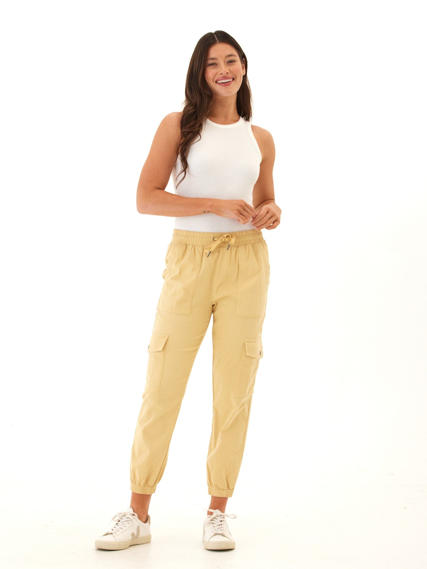 Delilah Stretch Twill Cargo Jogger 27"