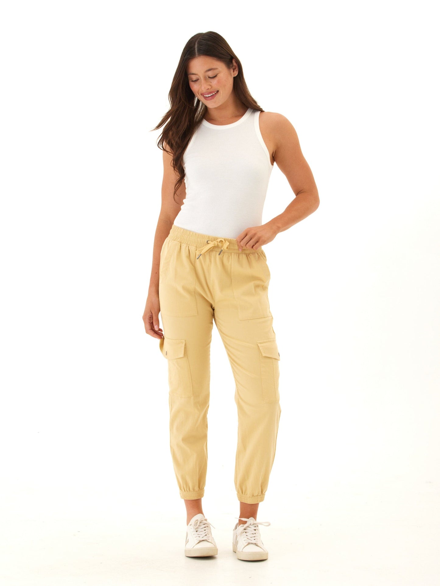 Delilah Stretch Twill Cargo Jogger 27"