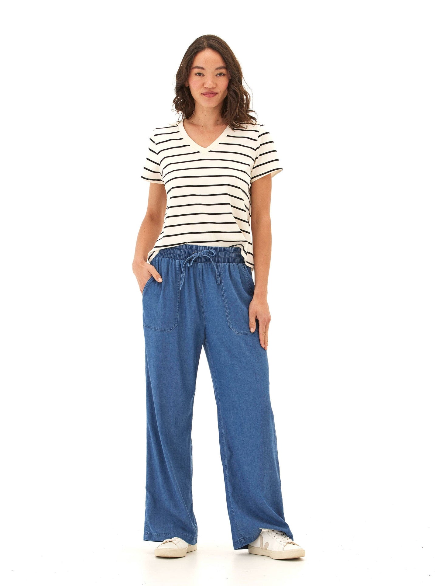 Allie Stretch Chambray Pant