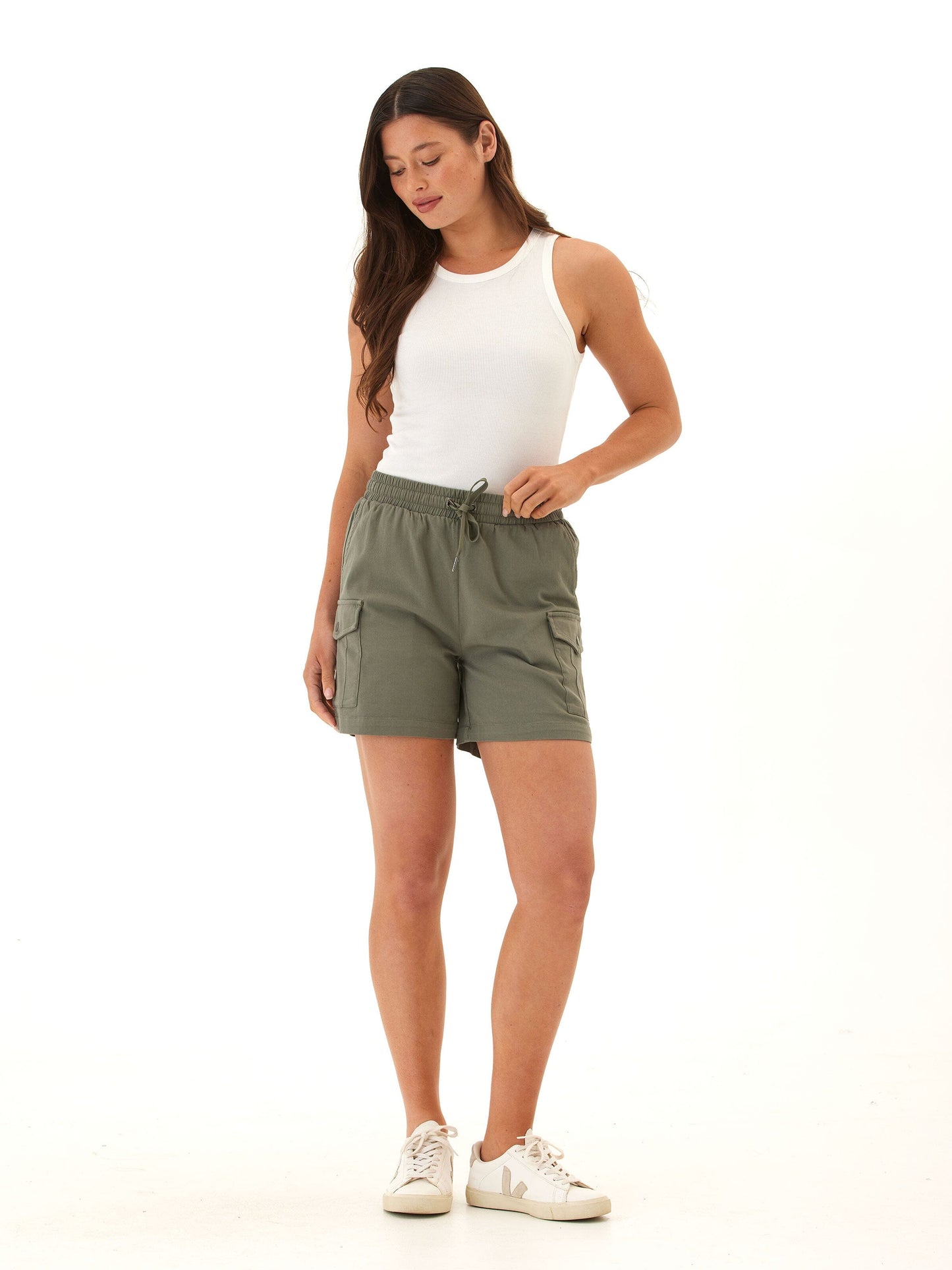 Delilah Stretch Twill Cargo Short