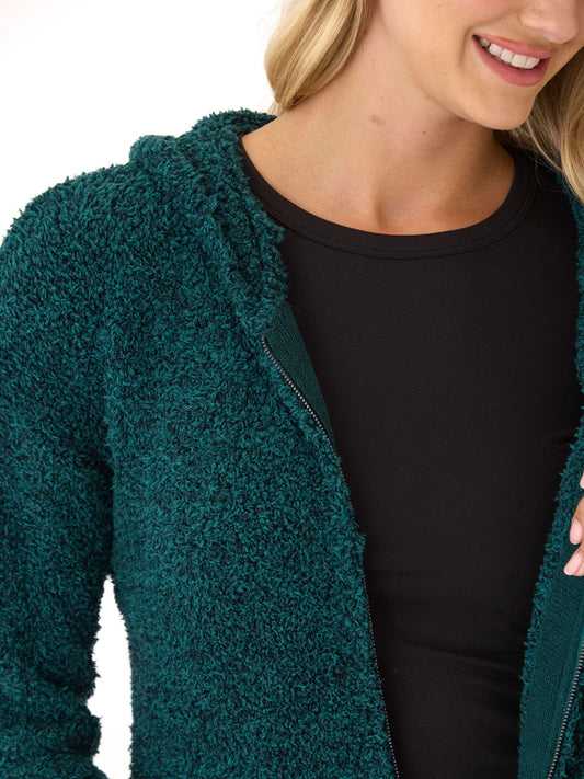 Anita Cozy Boucle Full Zip Sweater Hoodie