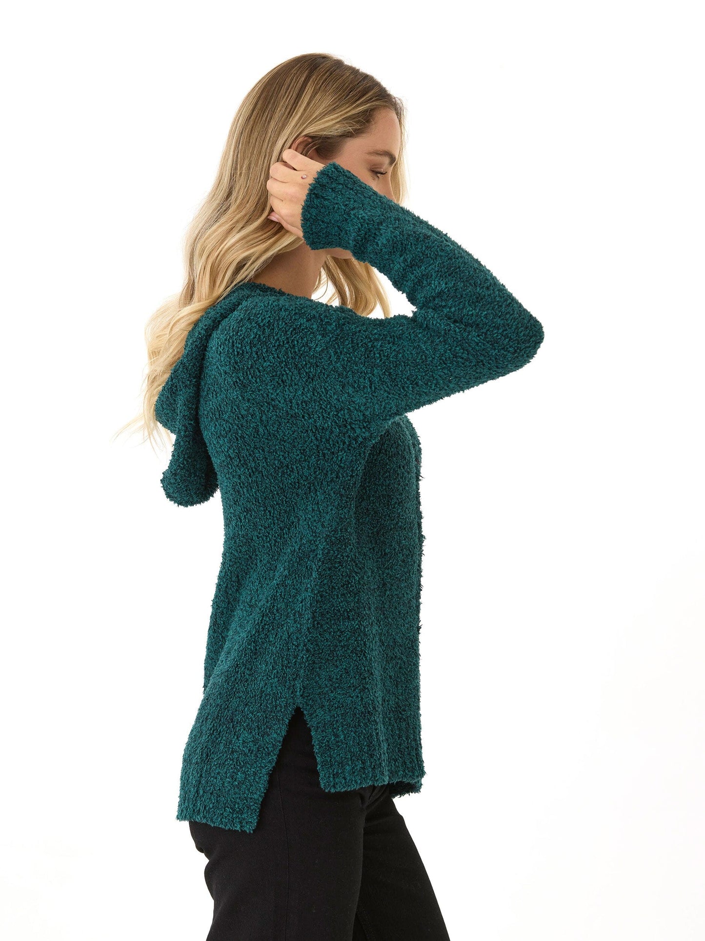 Anita Cozy Boucle Full Zip Sweater Hoodie