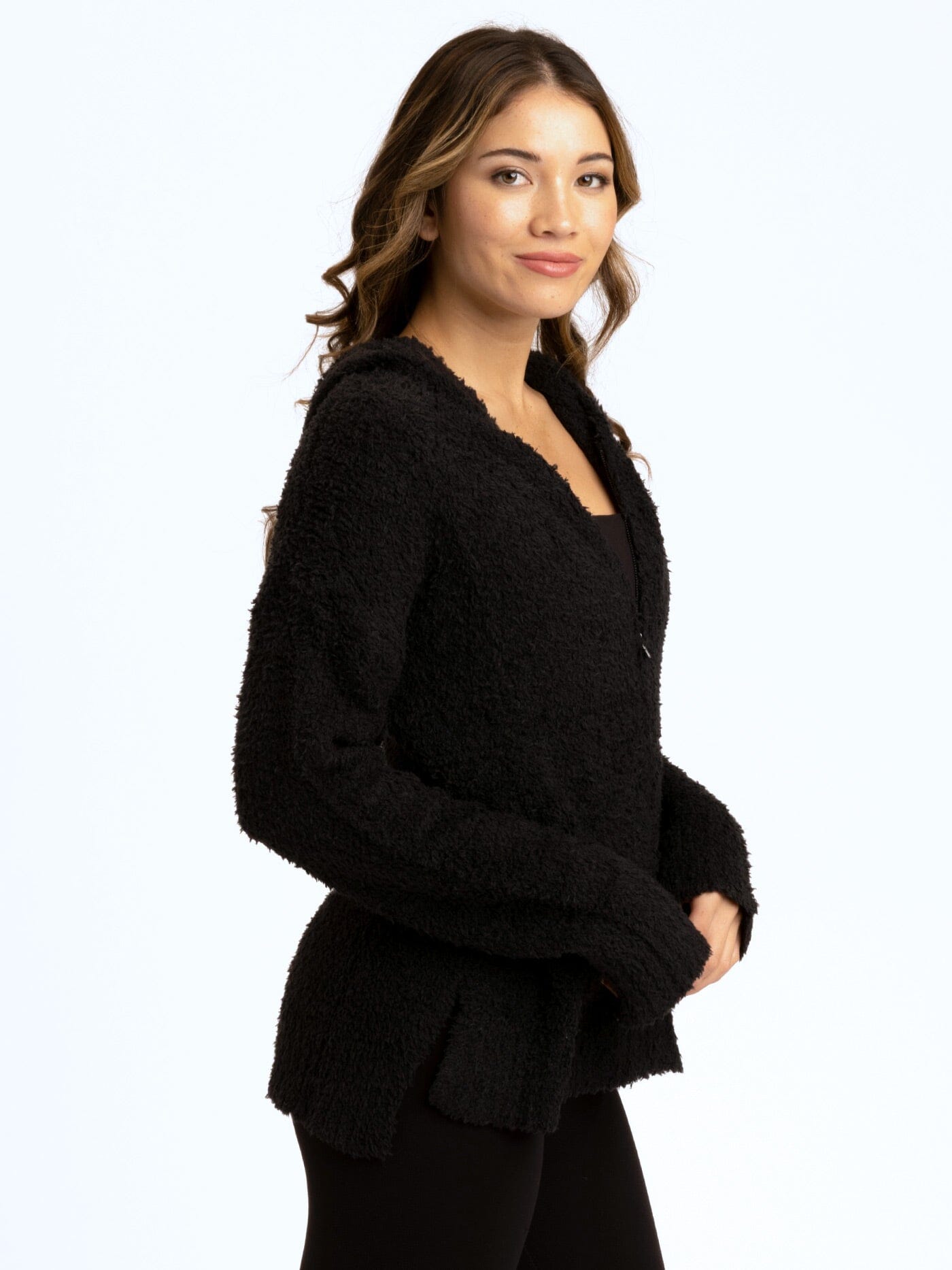 Anita Cozy Boucle Full Zip Sweater Hoodie