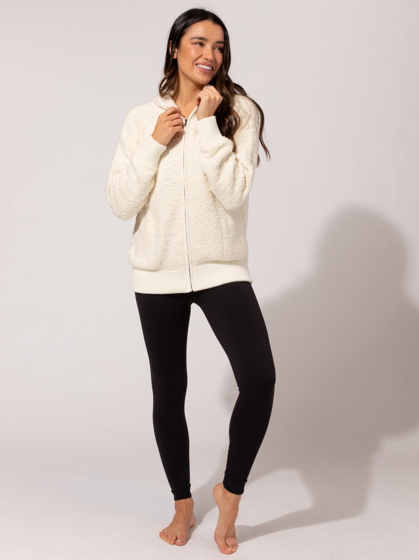 Vivi Boucle Zip Hoodie