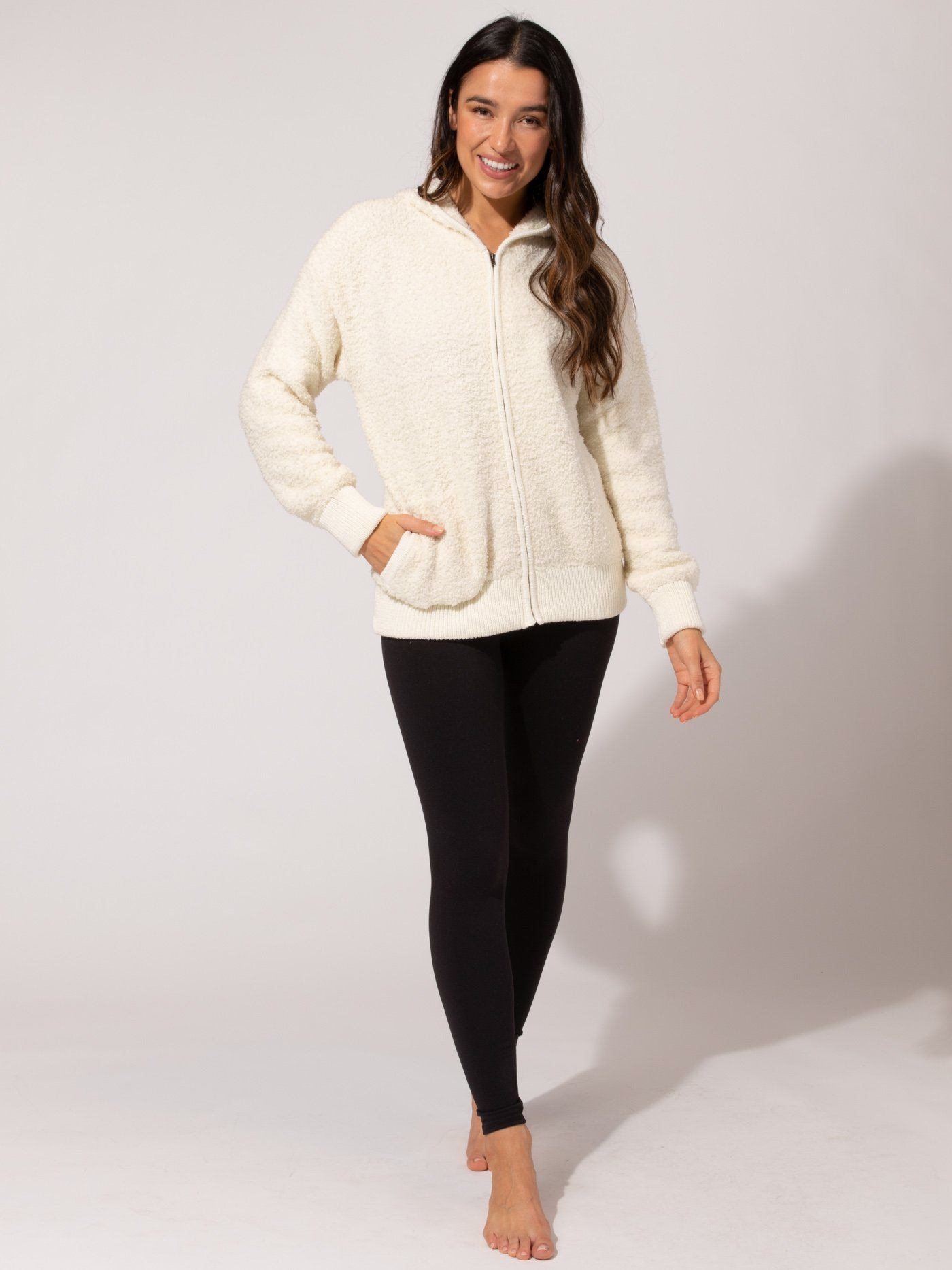 Vivi Boucle Zip Hoodie