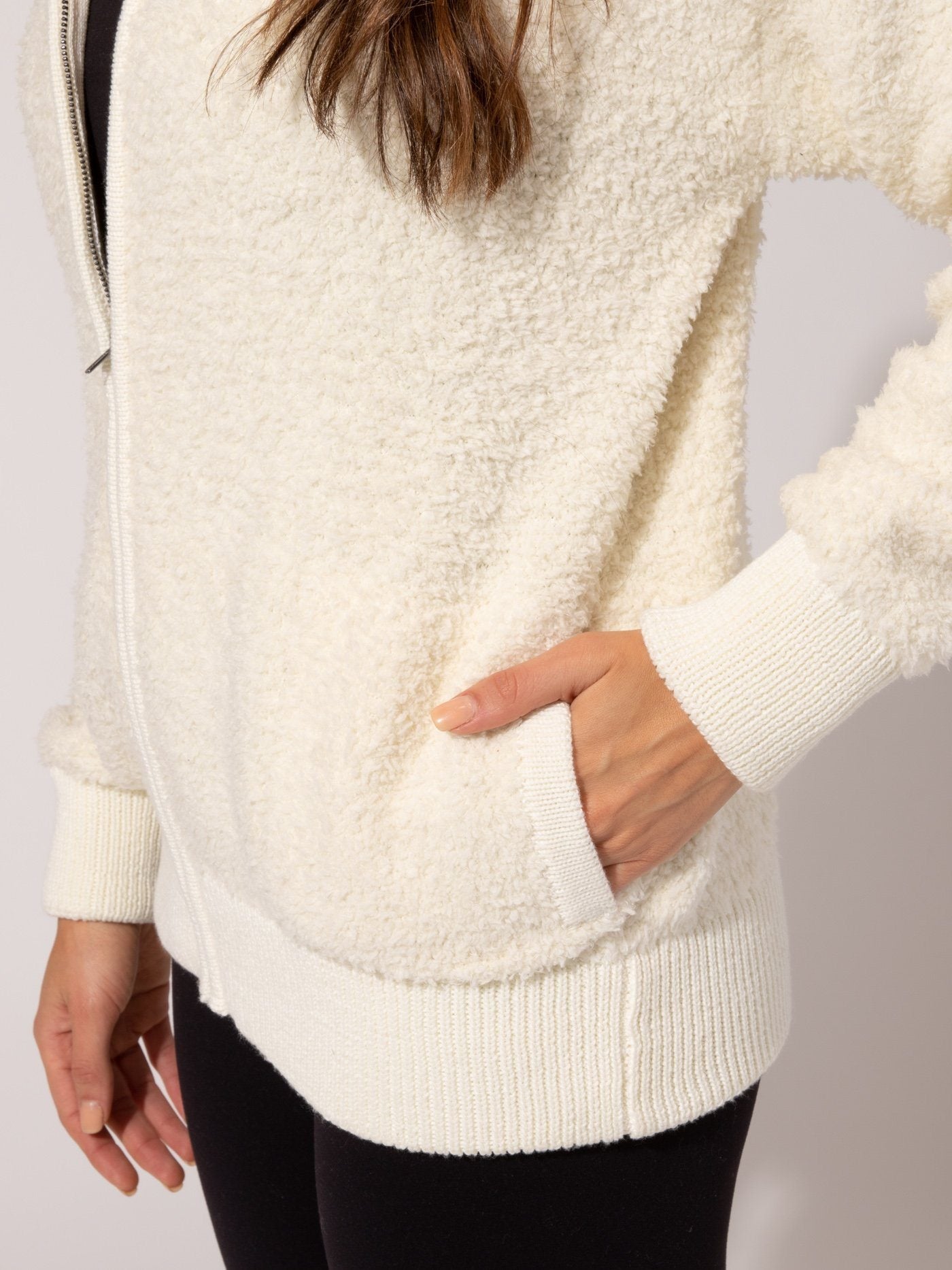 Vivi Boucle Zip Hoodie