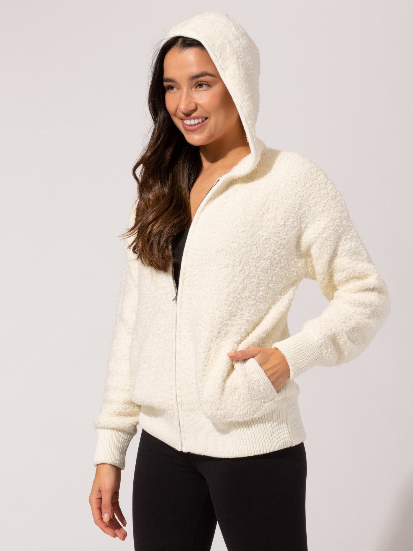 Vivi Boucle Zip Hoodie