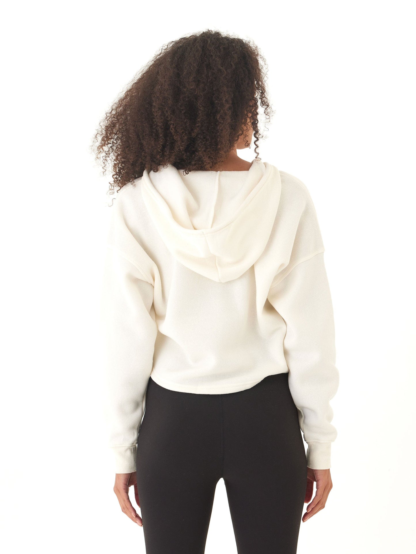 Venetia Triblend Fleece Crop Zip Hoodie