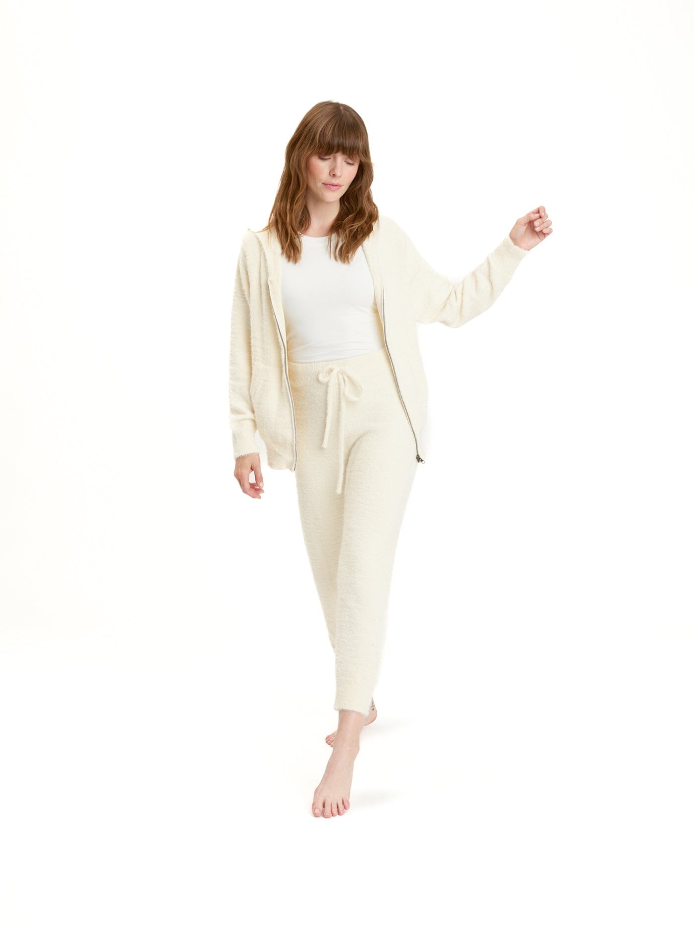 Alyce Fuzzy Knit Hoodie
