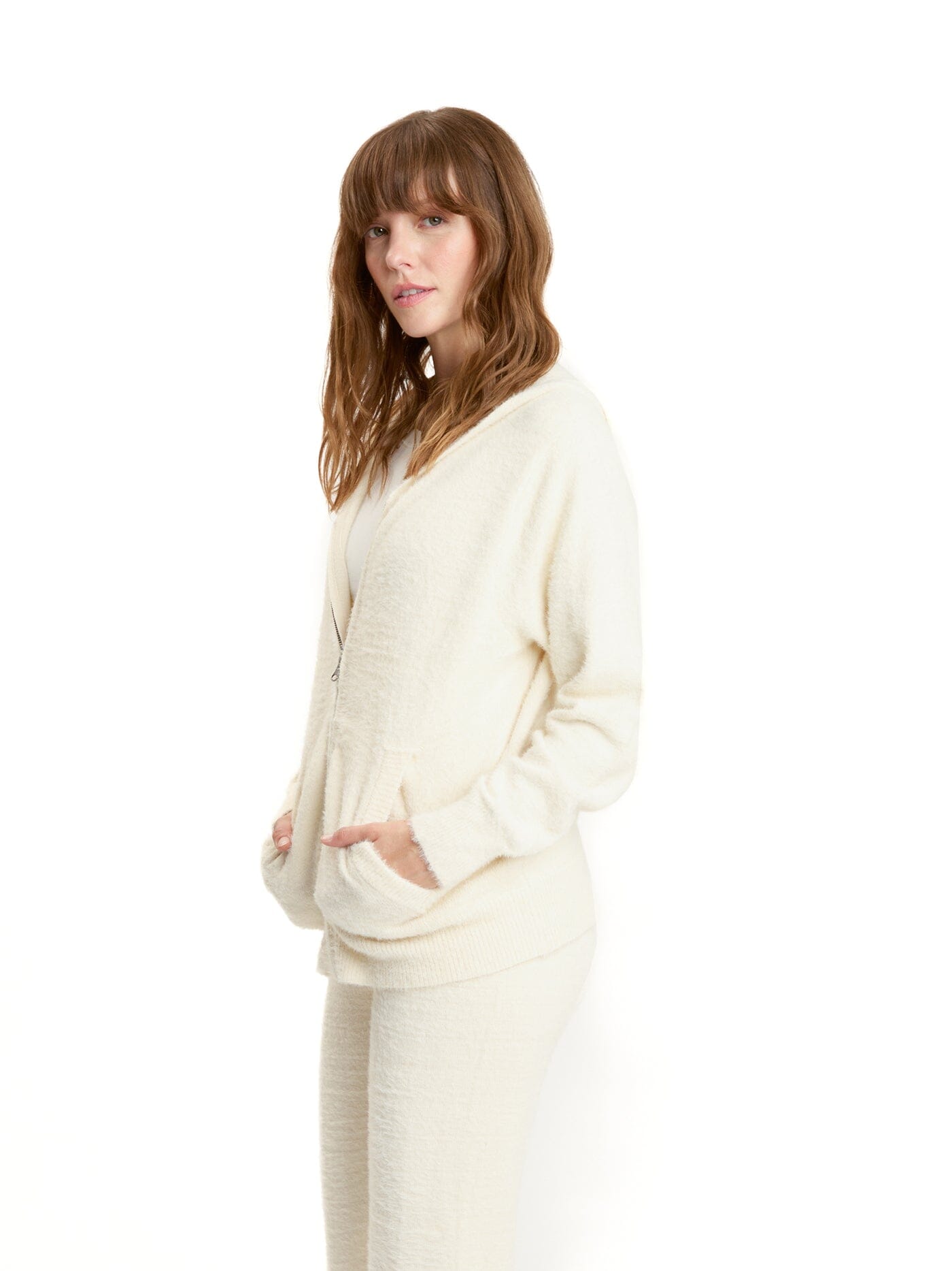 Alyce Fuzzy Knit Hoodie