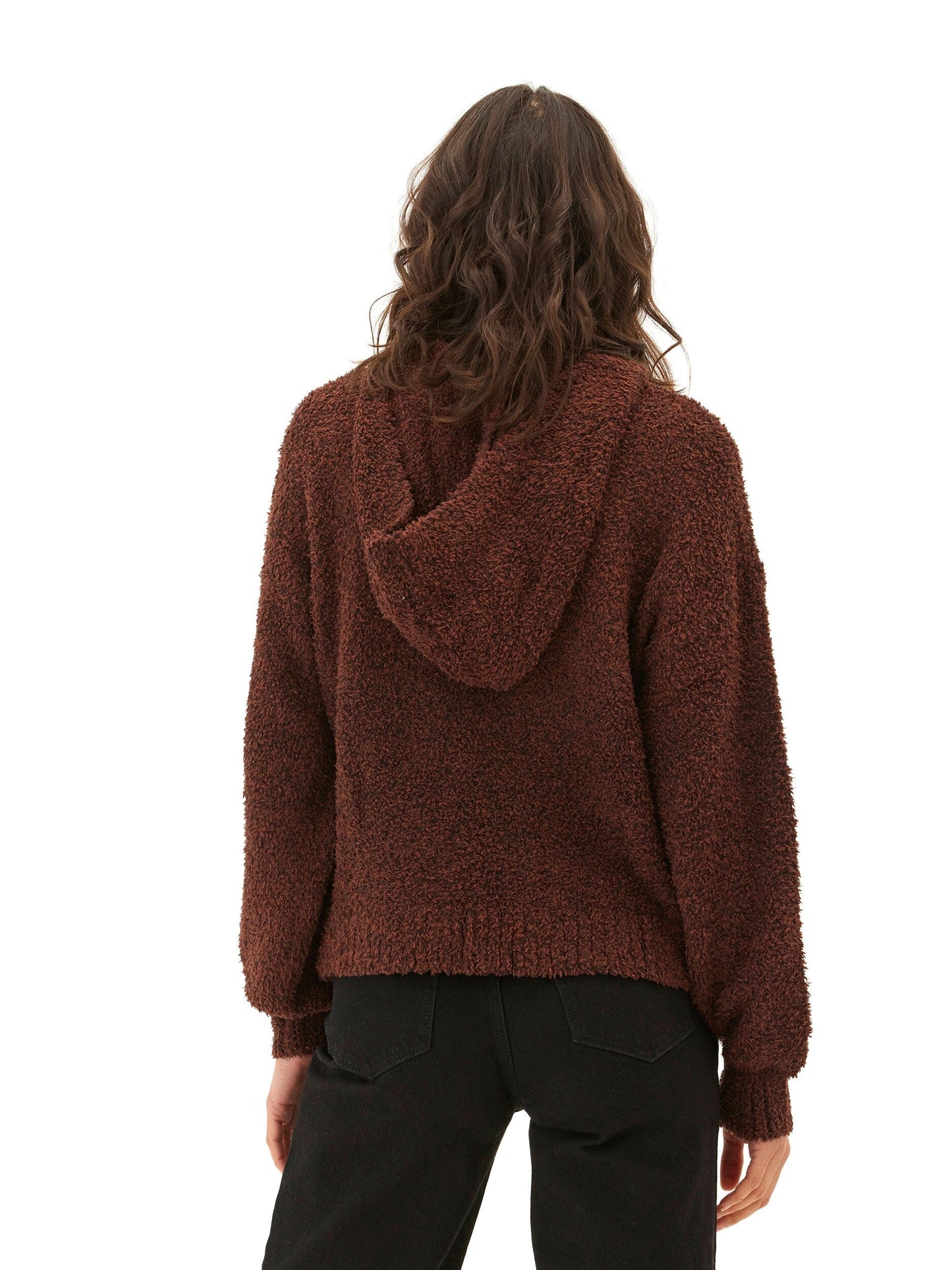 Tanisha Boucle Henley Hoodie