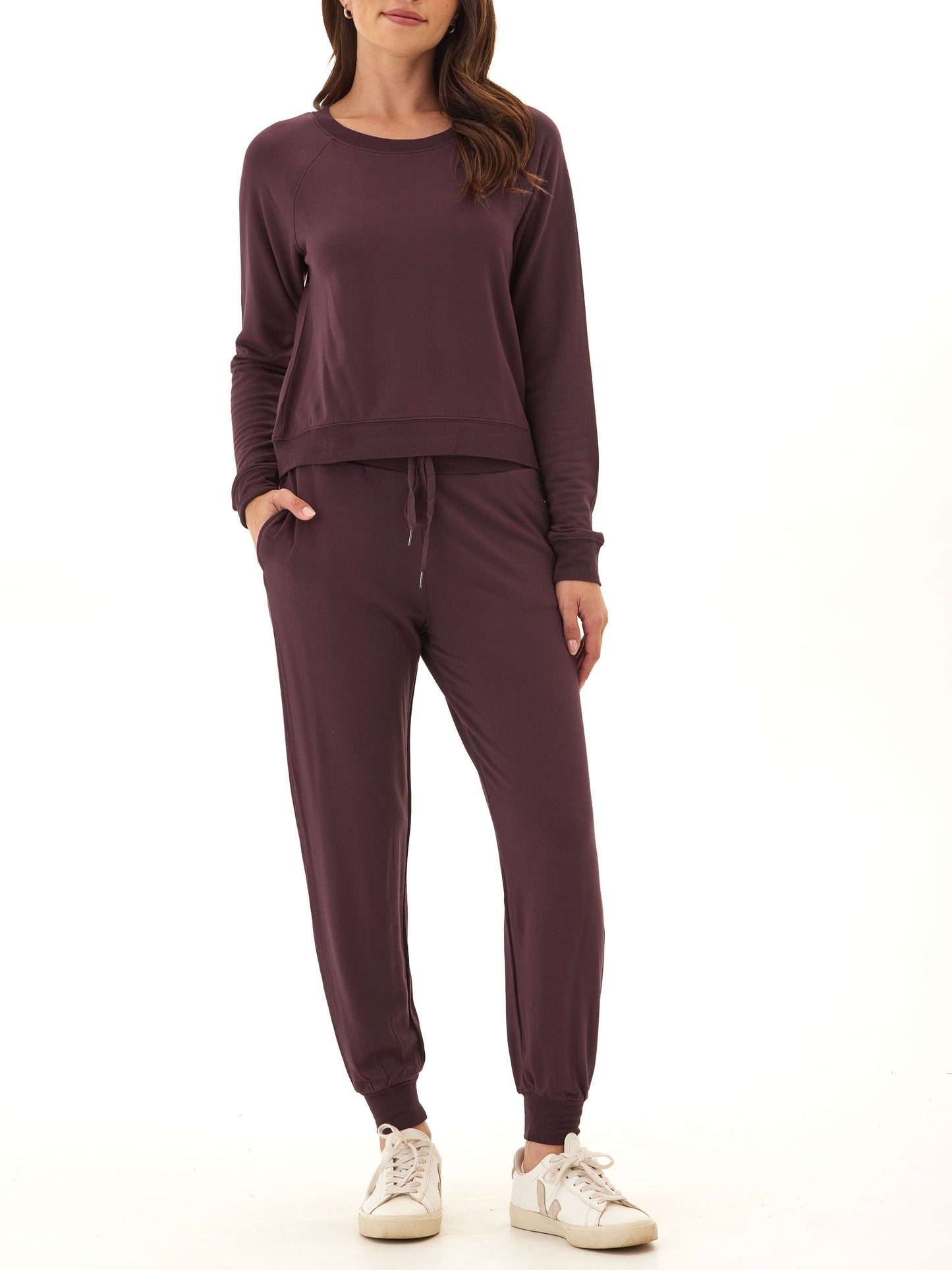 Suzanne Feather Fleece Raglan Pullover