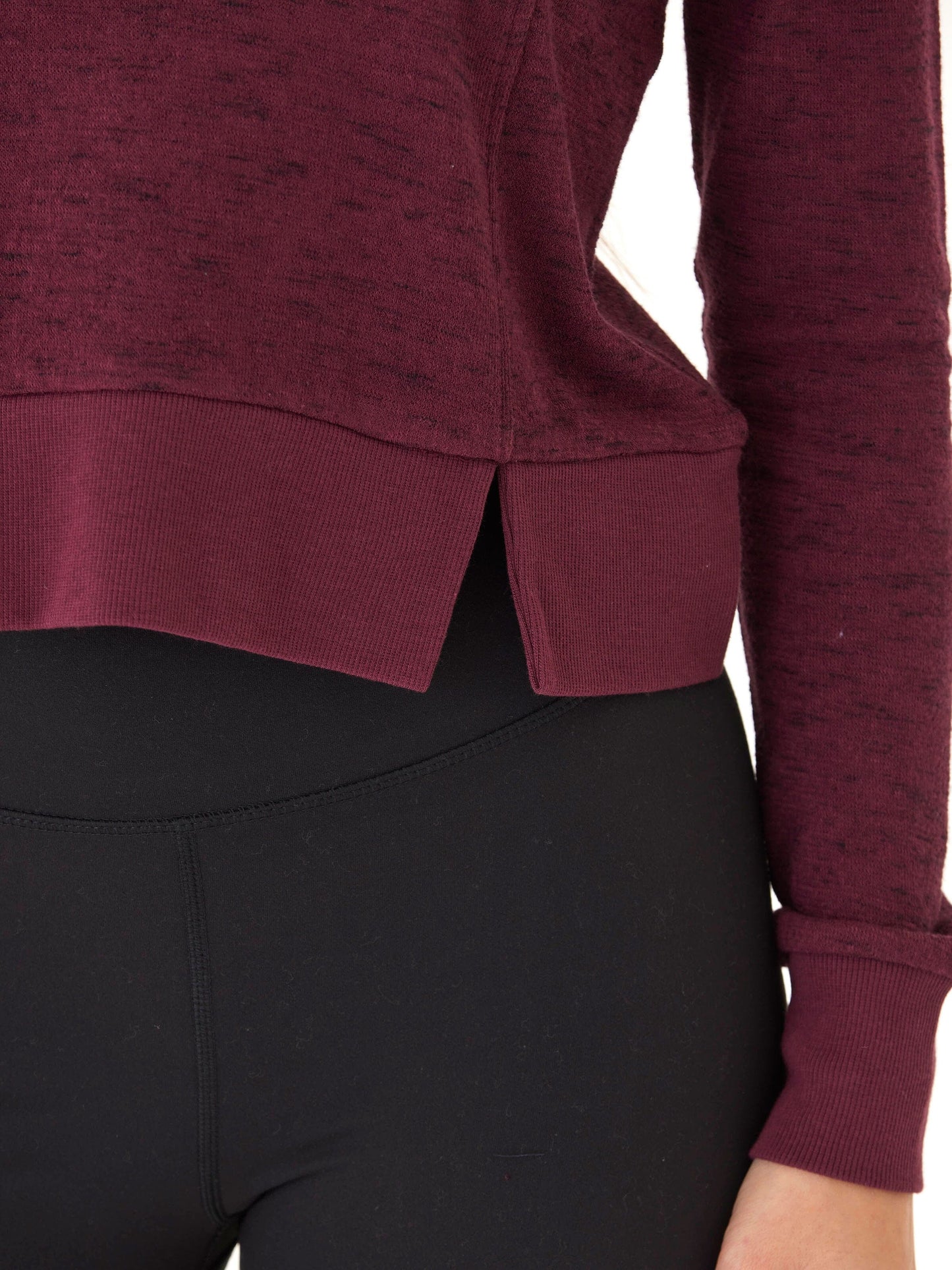 Marie Rhythm Slub Step-Hem Pullover