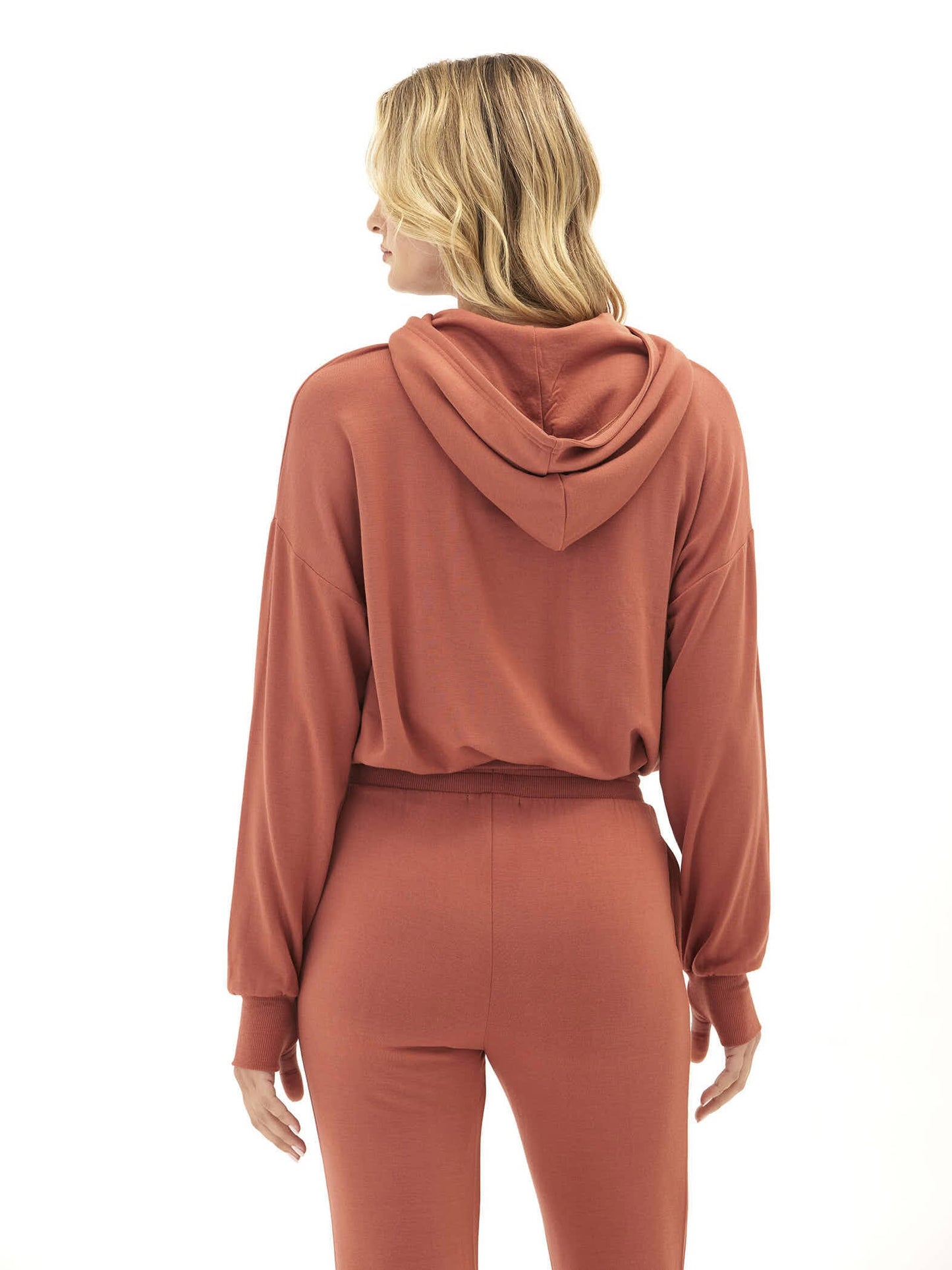 Wenda Feather Fleece Pullover Hoodie