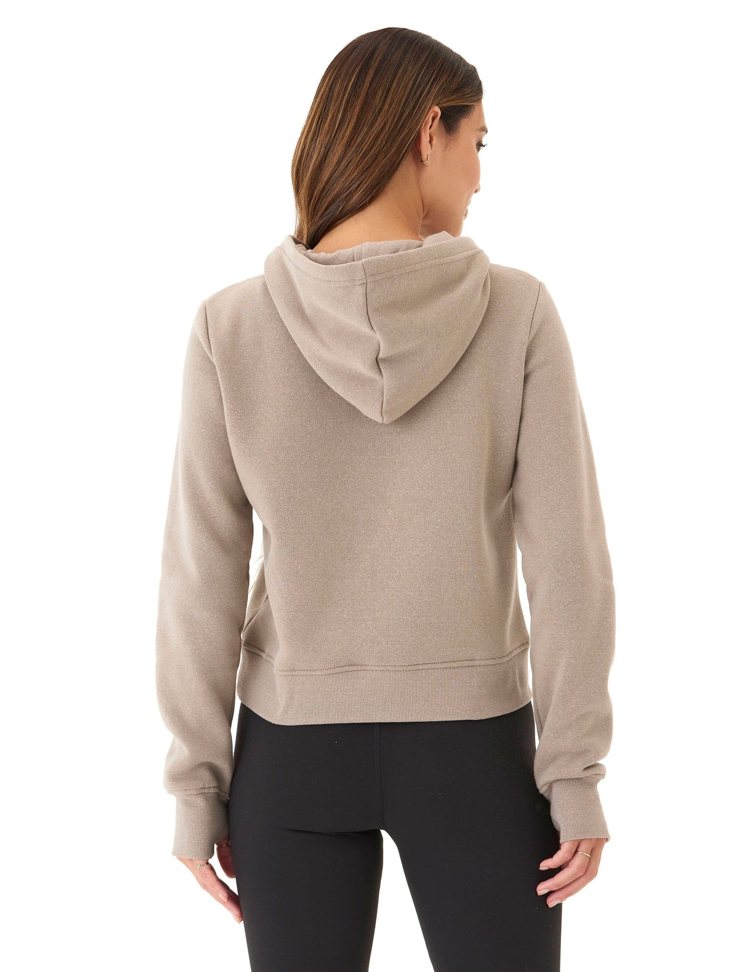 Tyra Triblend Fleece 1/4-Zip Hoodie
