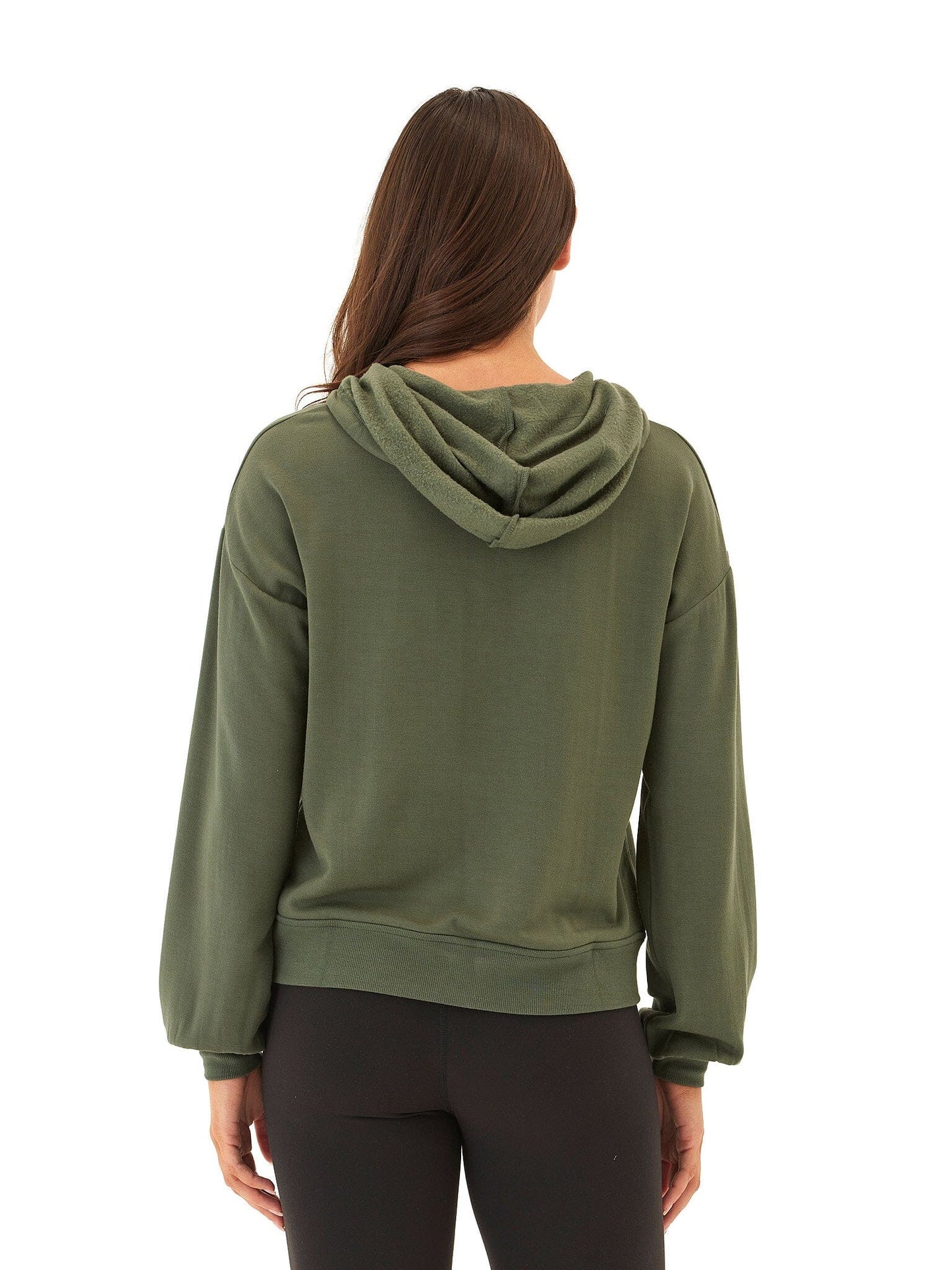 Tanisha Feather Fleece Henley Hoodie