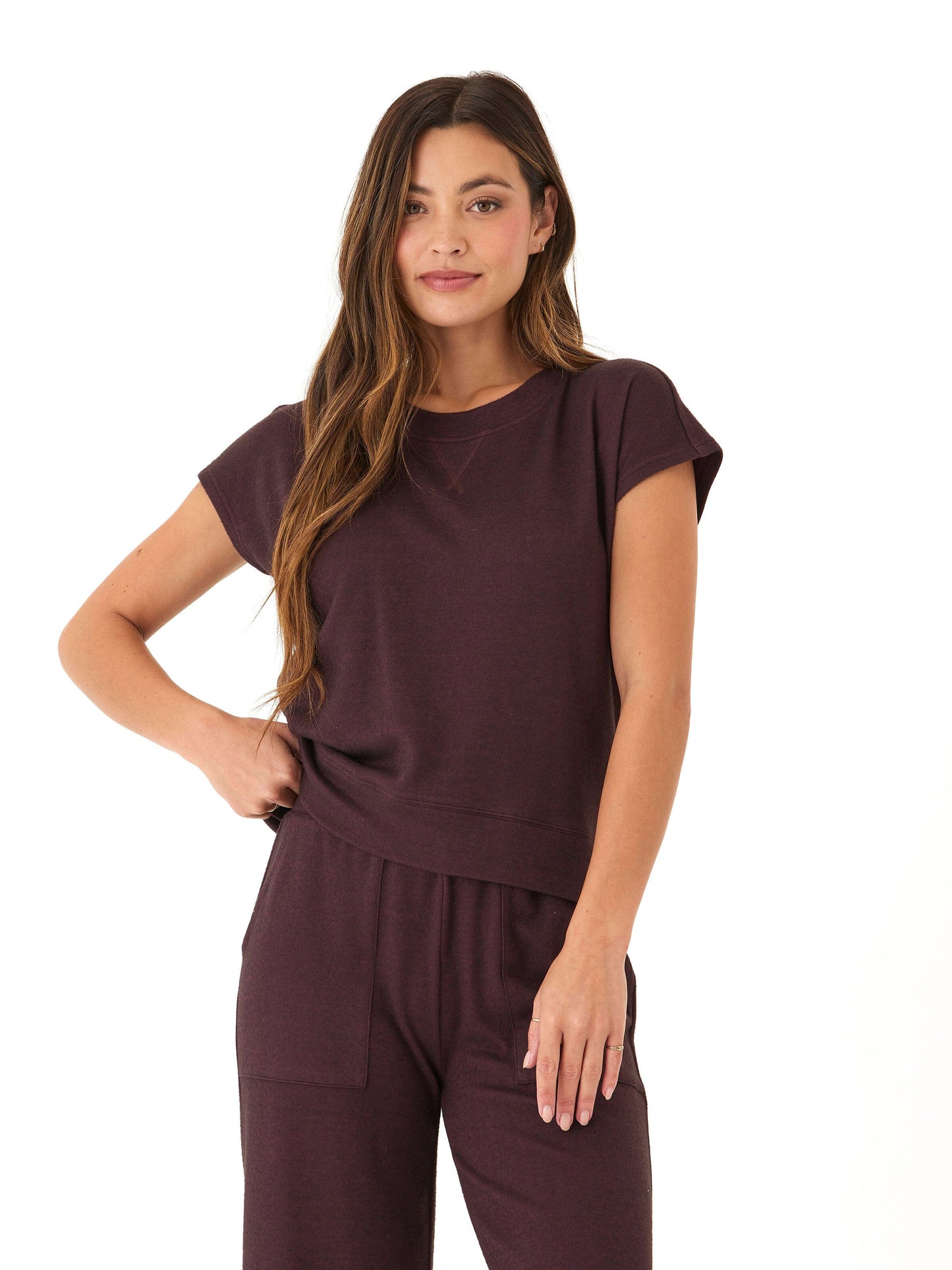 Misha Dream Fleece Short Sleeve Pullover