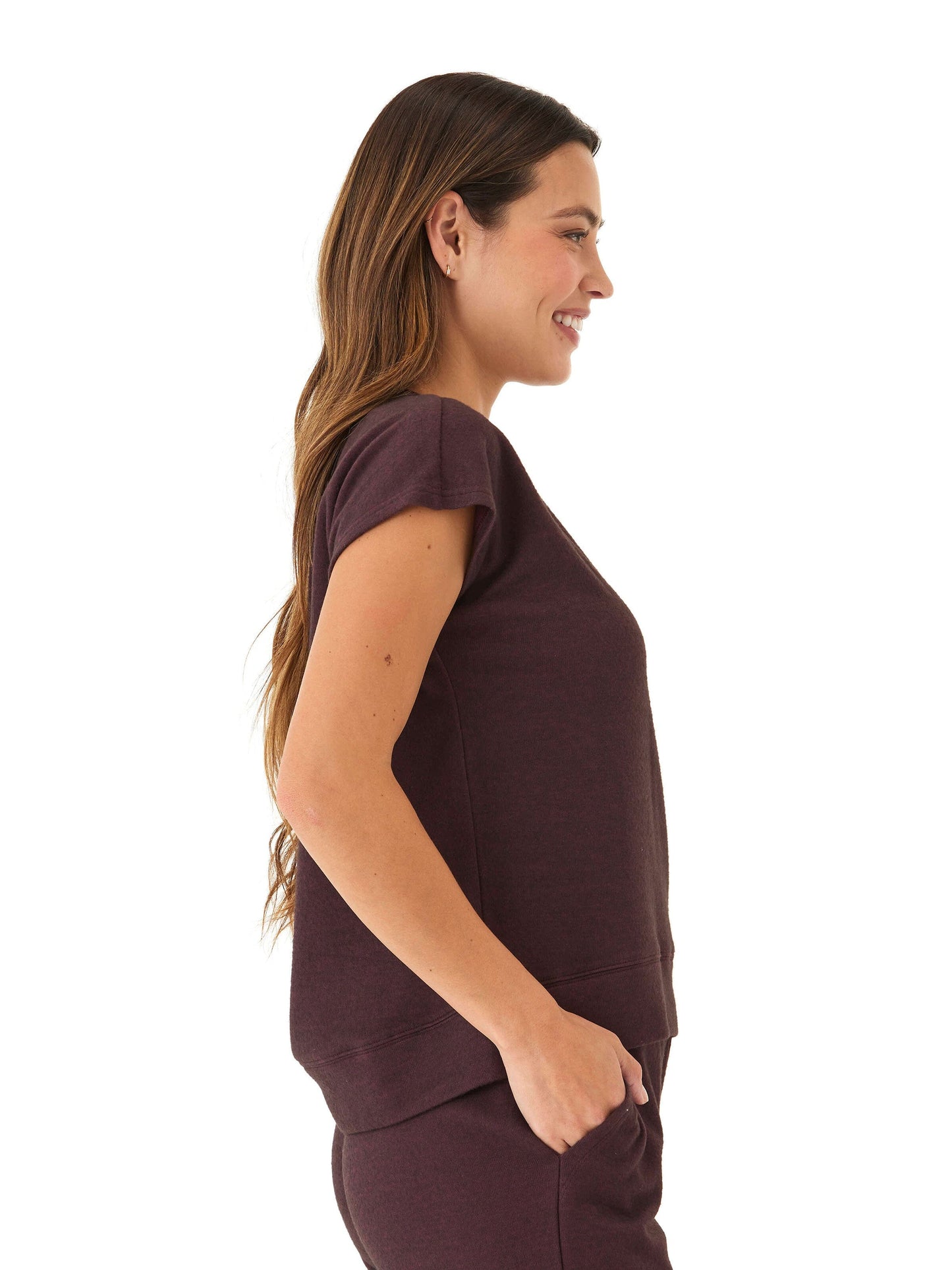 Misha Dream Fleece Short Sleeve Pullover