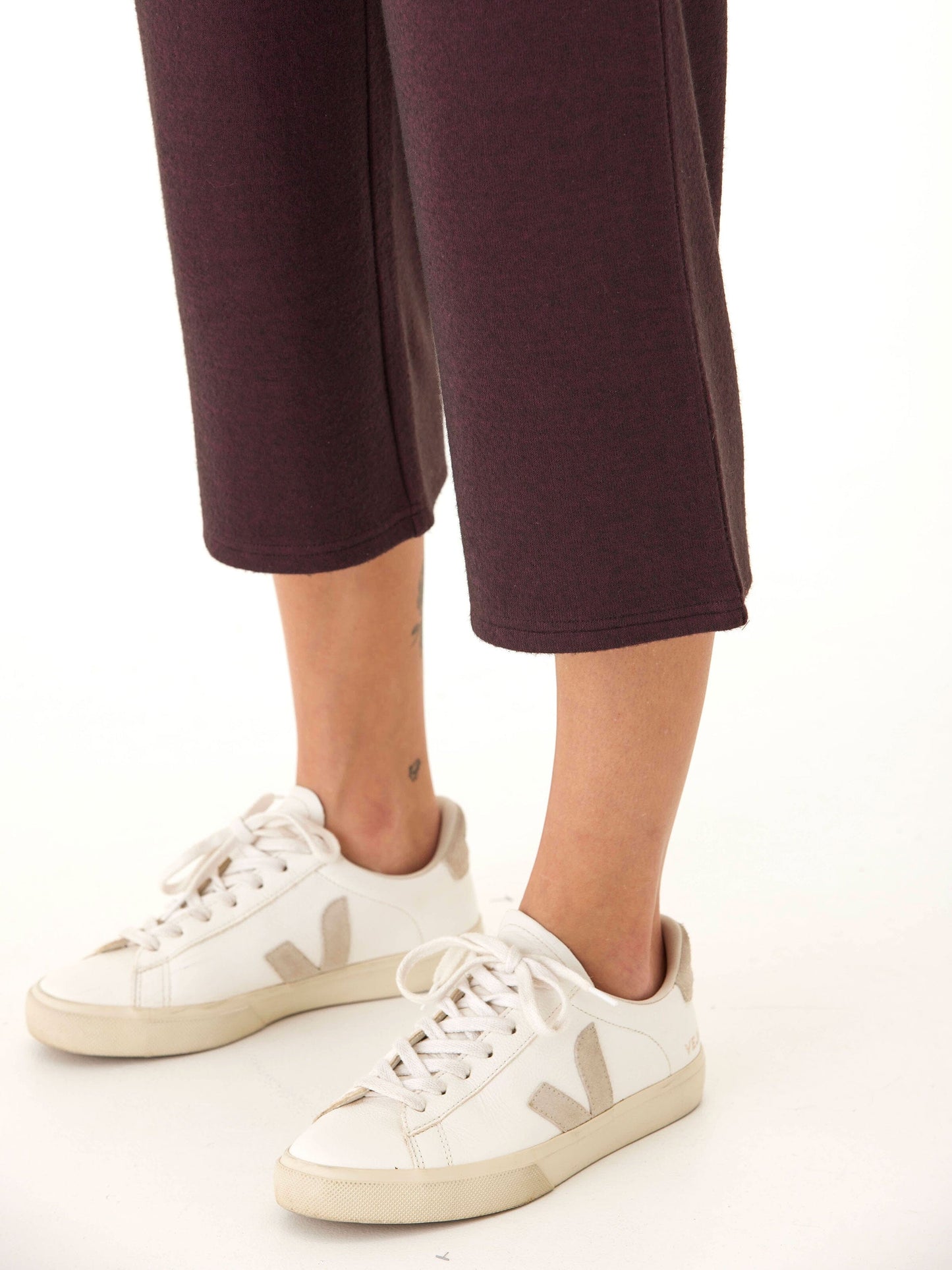 Beatrice Dream Fleece Wide Leg Capri Pant