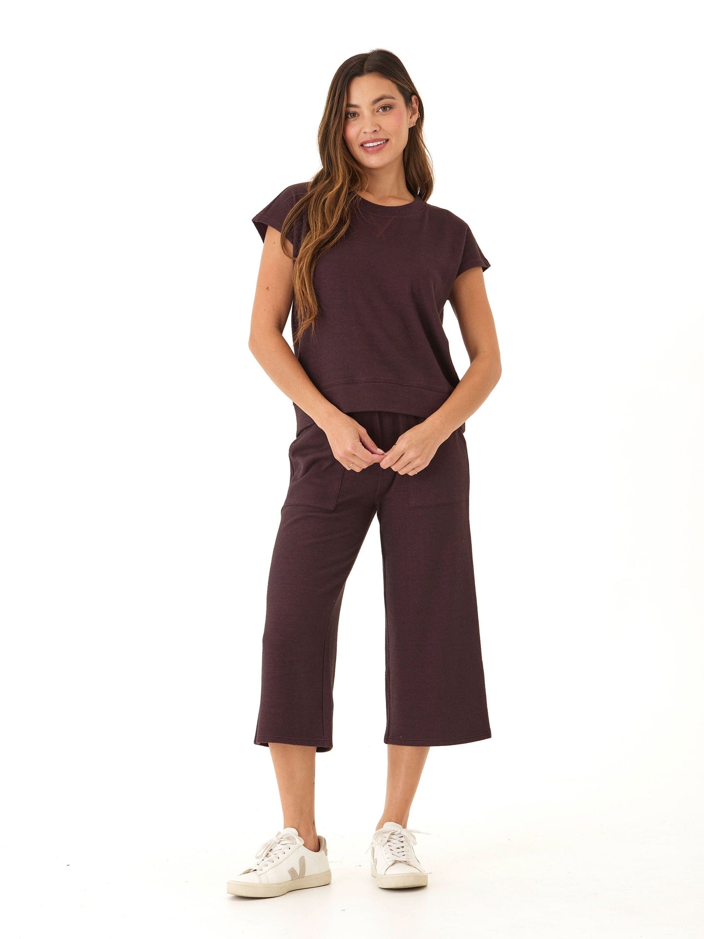 Misha Dream Fleece Short Sleeve Pullover
