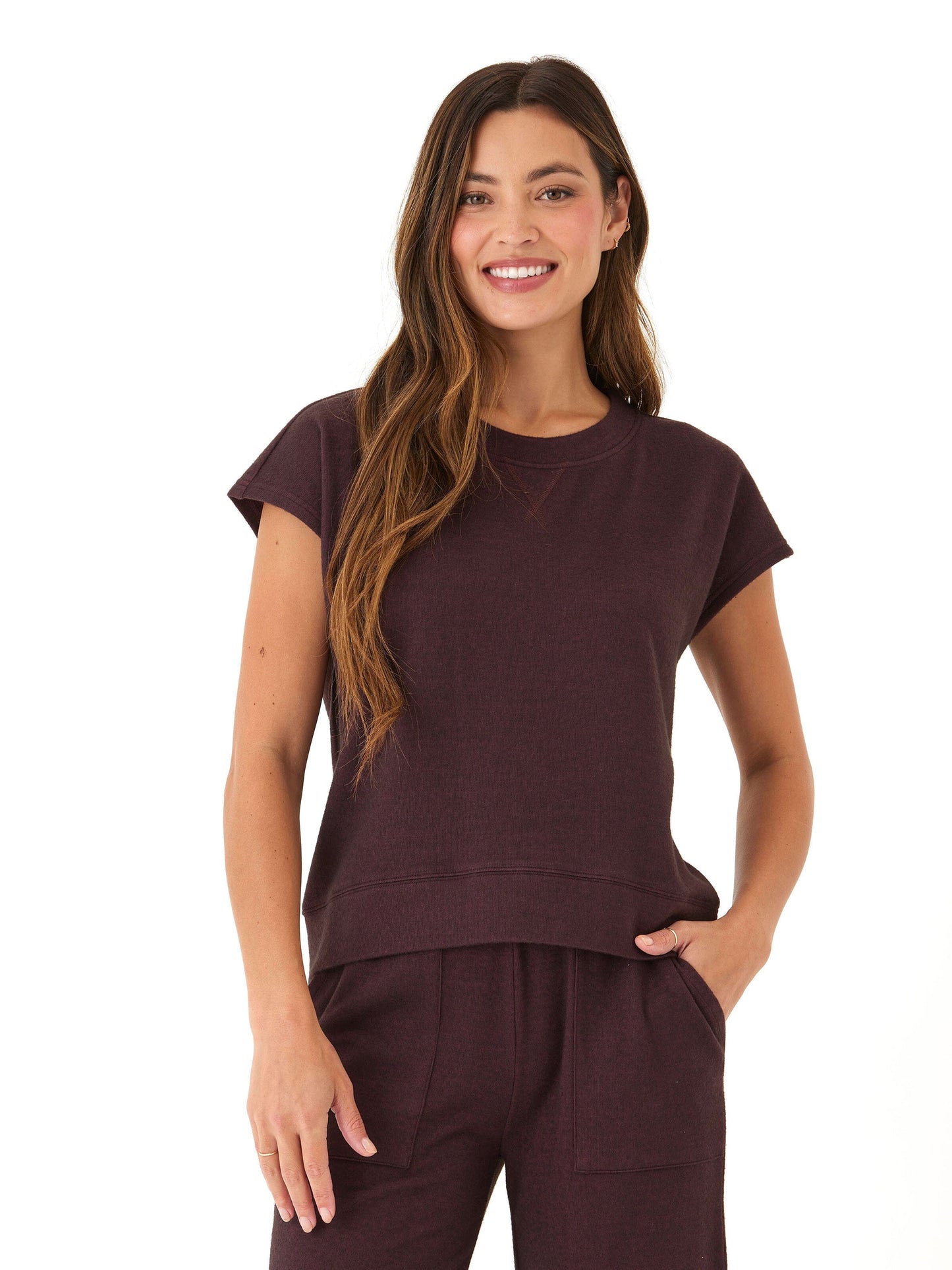 Misha Dream Fleece Short Sleeve Pullover