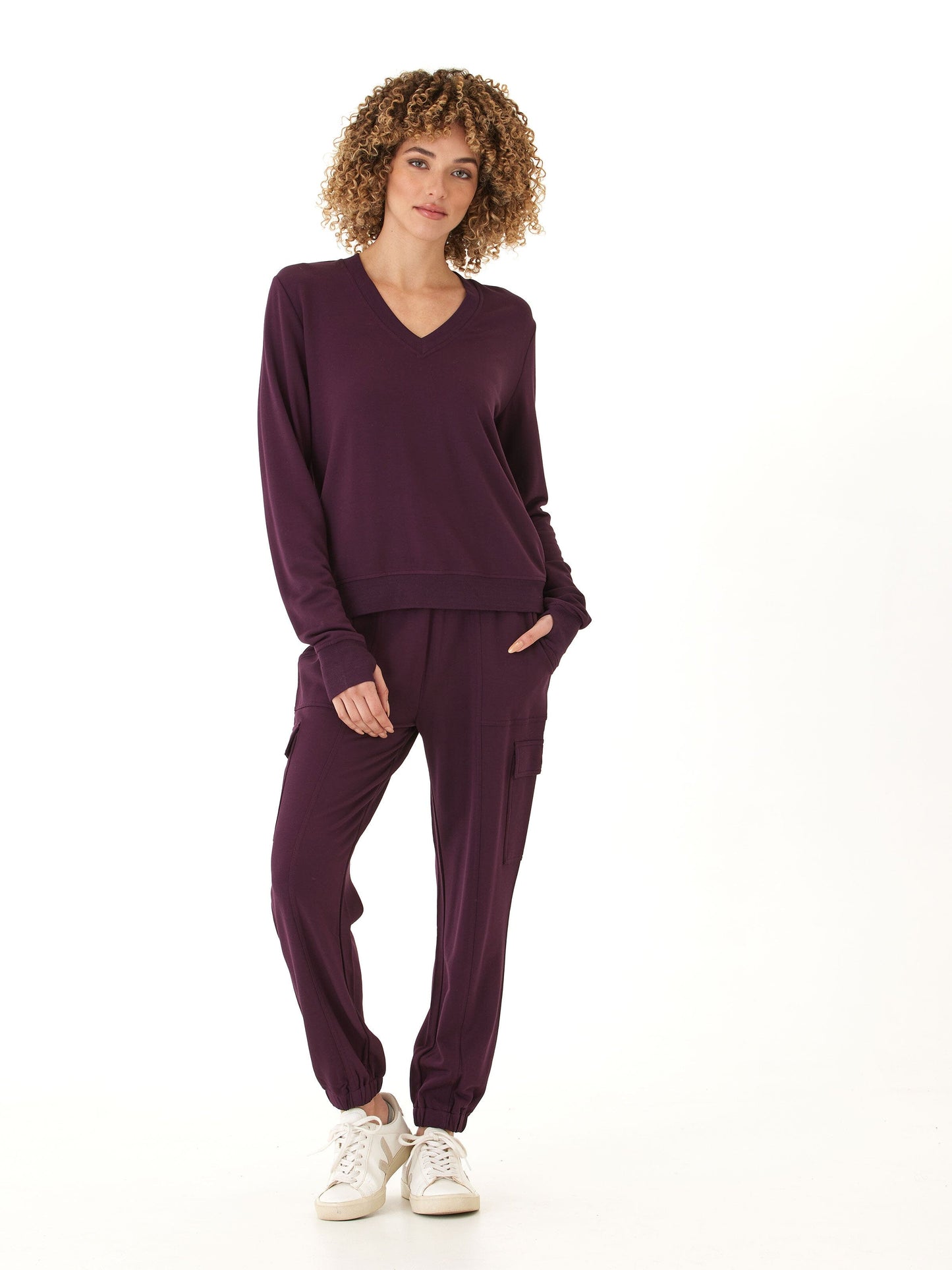 Margot Feather Fleece Cargo Jogger