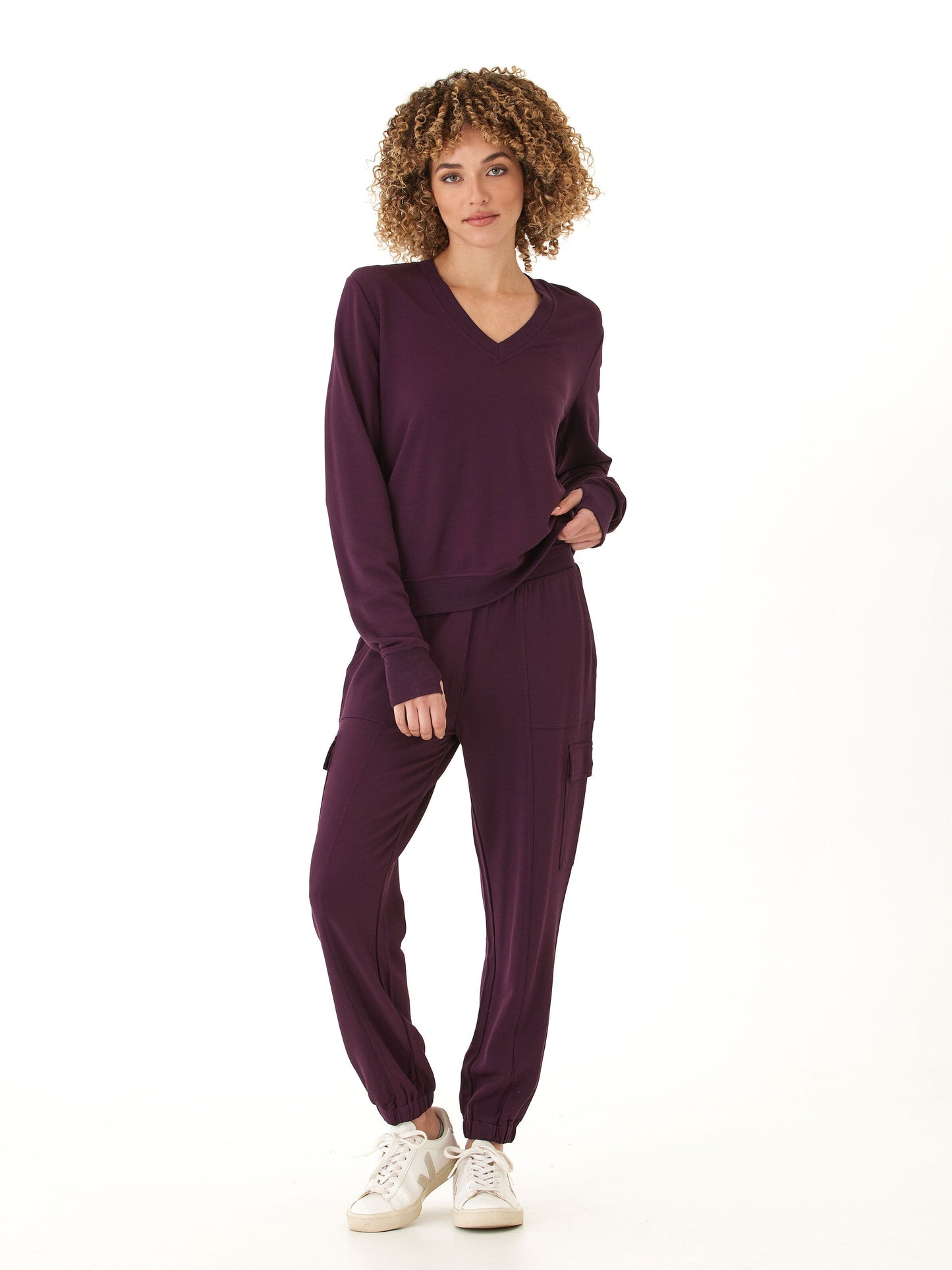 Margot Feather Fleece Cargo Jogger