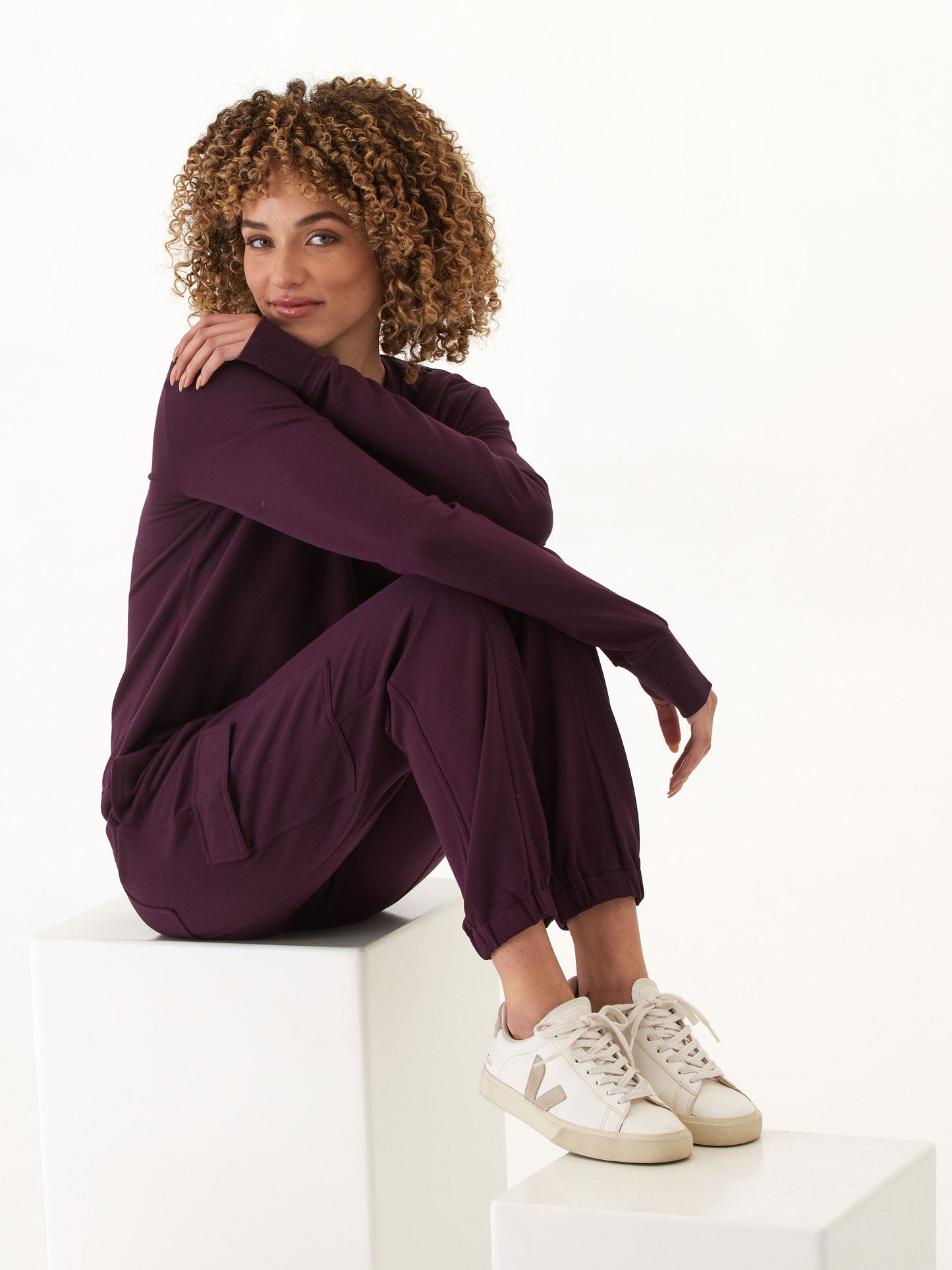 Margot Feather Fleece Cargo Jogger