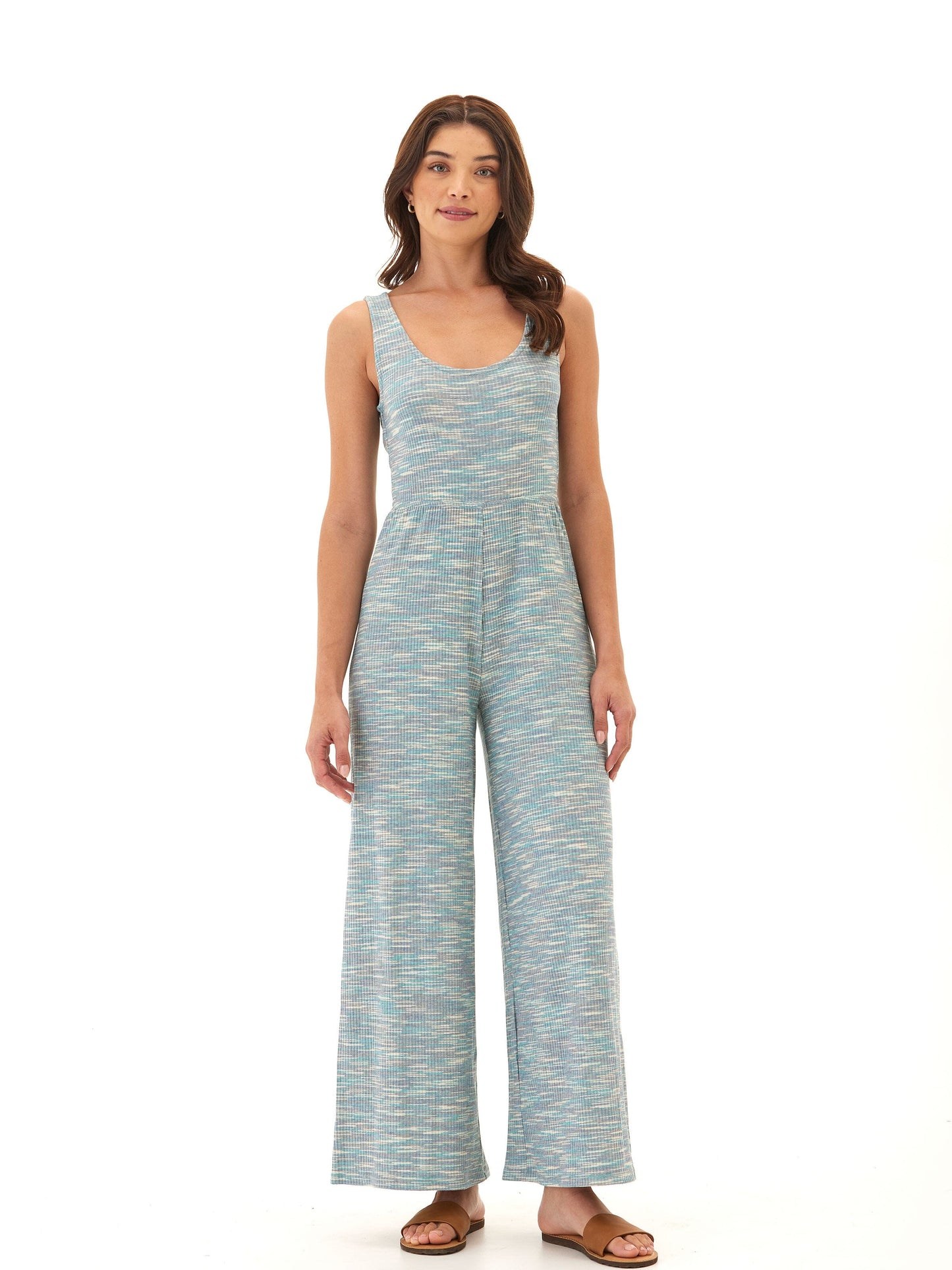 Ayesha Marble Rib Twist Jumpsuit