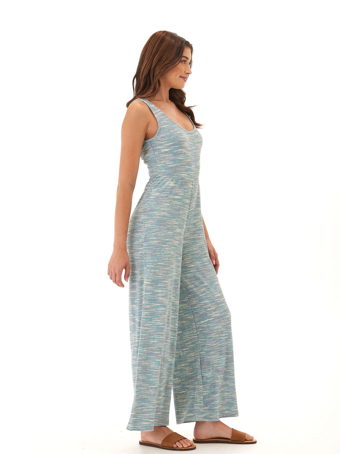 Ayesha Marble Rib Twist Jumpsuit