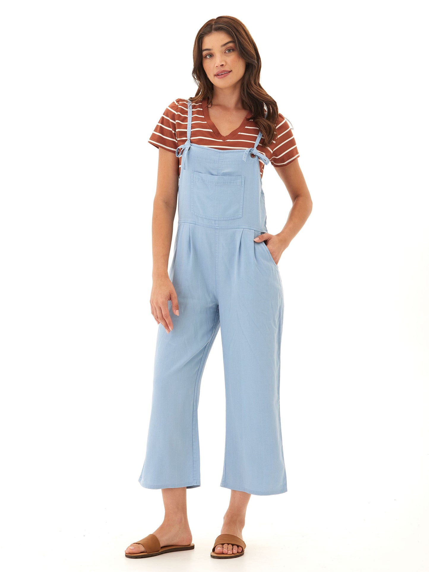 Alexis Stretch Chambray Jumpsuit