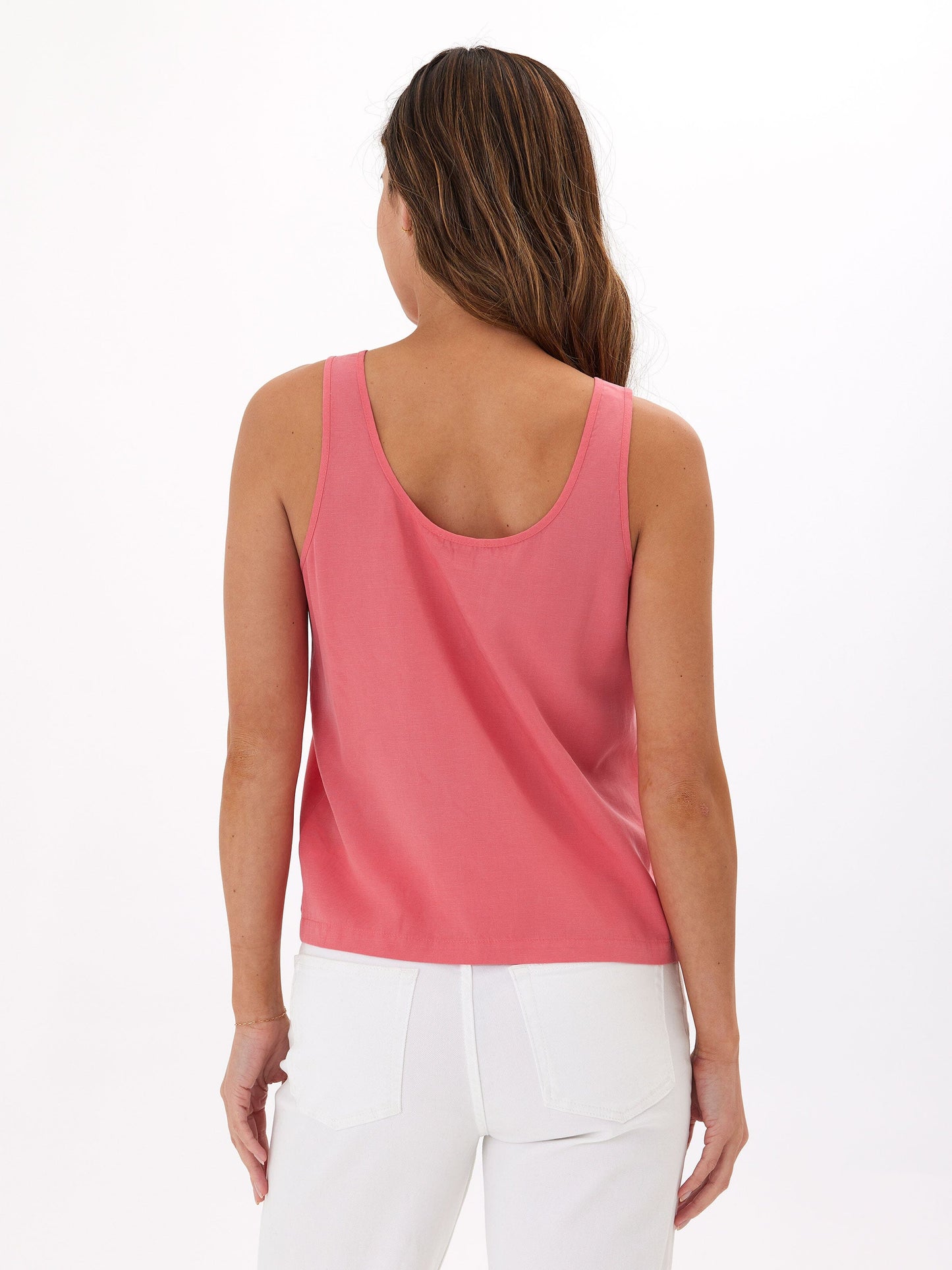 Vanda Breezy Linen Button Up Tank