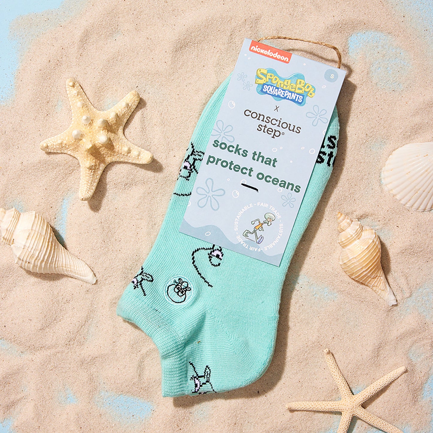 Squidward Socks that Protect Oceans