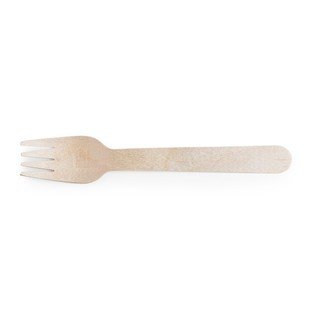 Vegware 6in wooden fork (QTY:1000)
