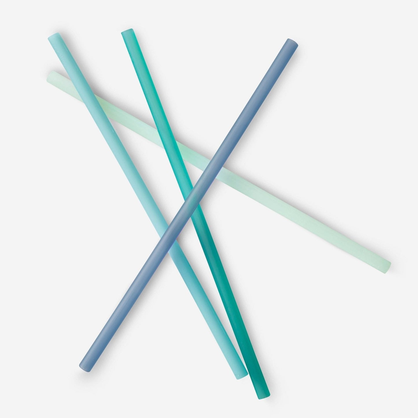 Extra-Long Reusable Silicone Straws, 4pk and 12pk