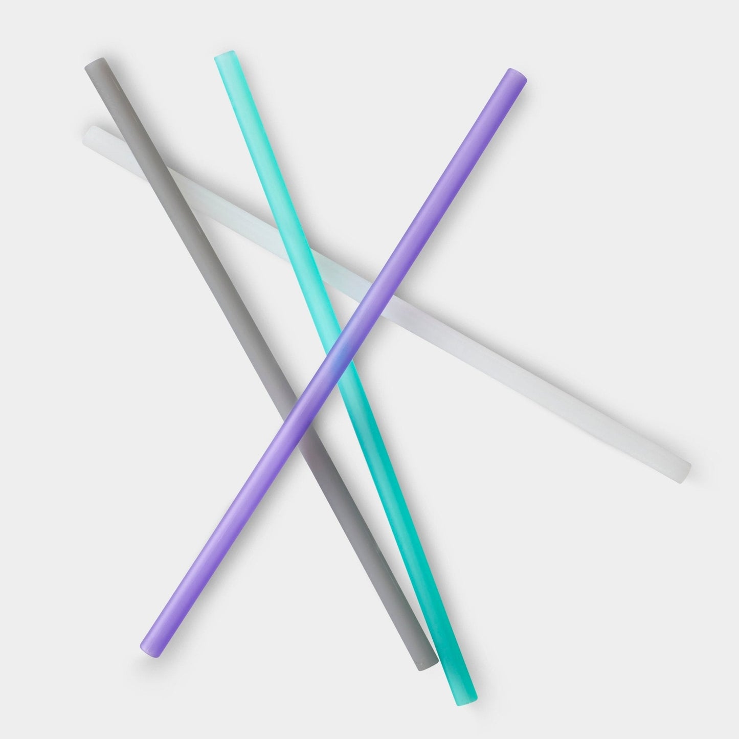 Extra-Long Reusable Silicone Straws, 4pk and 12pk